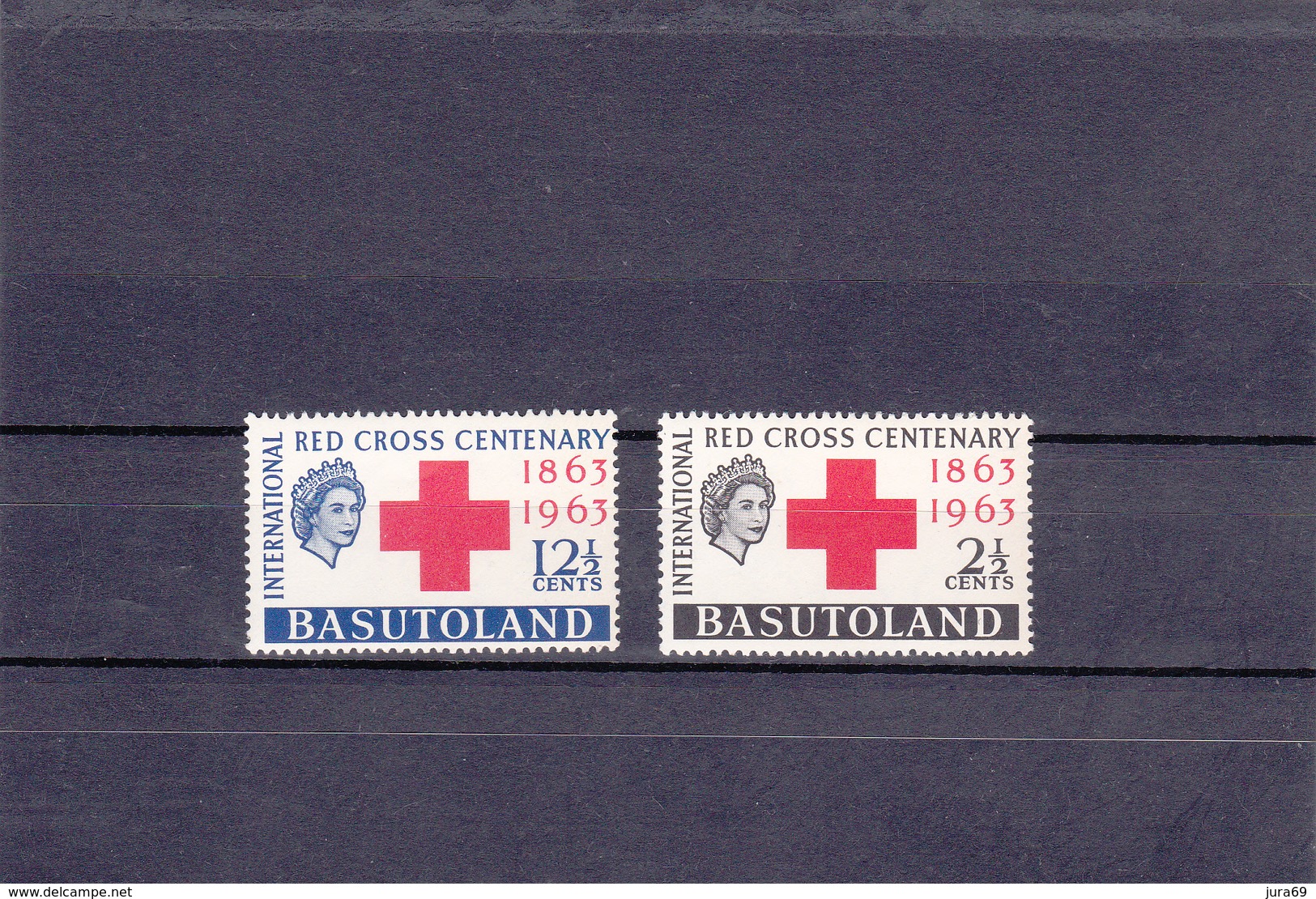 Basutoland  1963  N°  84/85    Centenaire De La Croix Rouge Internationale - 1933-1964 Crown Colony