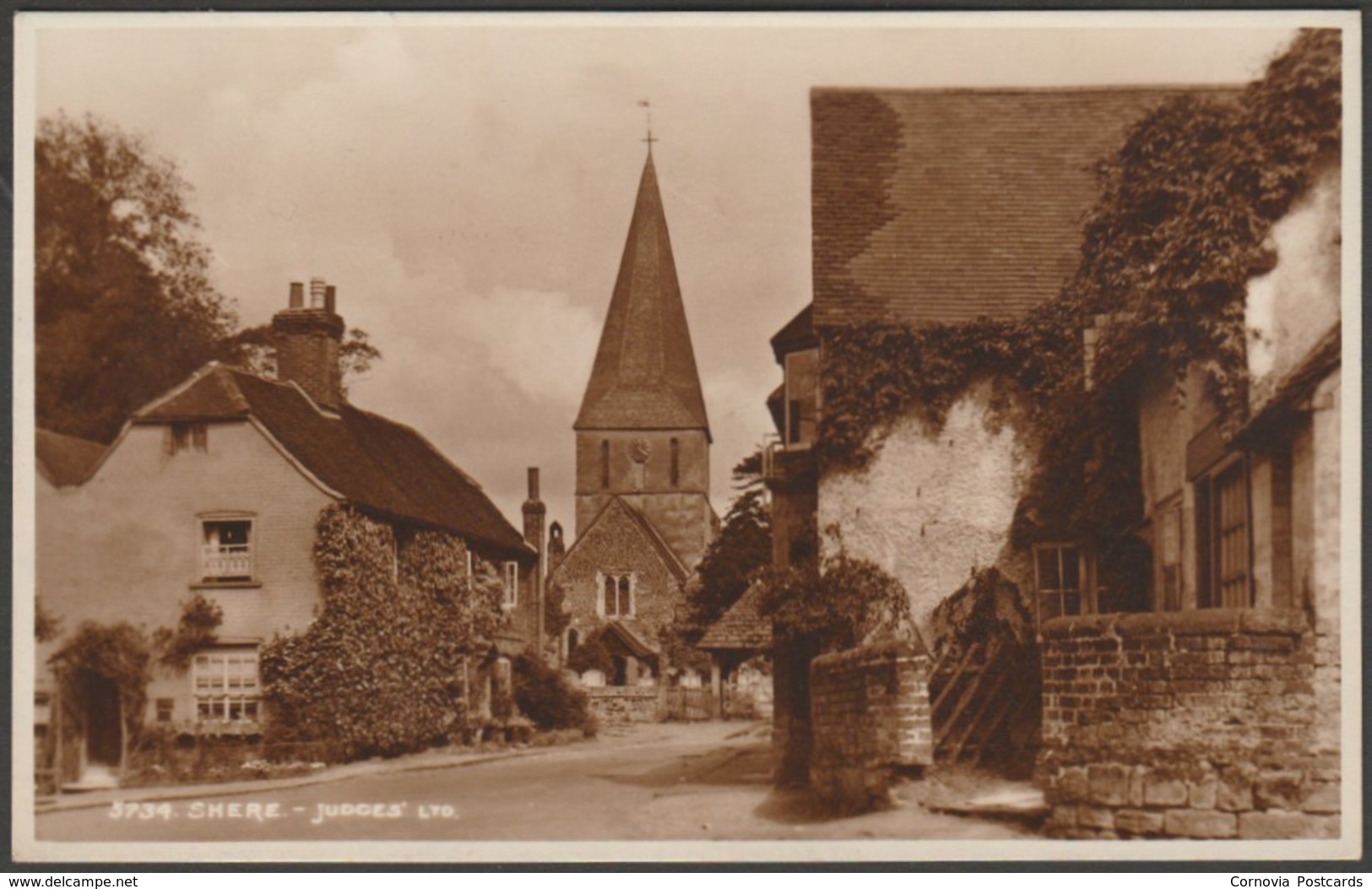 Shere, Surrey, 1954 - Judges RP Postcard - Surrey