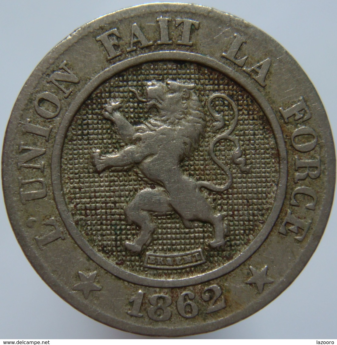 LaZooRo: Belgium 10 Centimes 1862 VF - 10 Centimes
