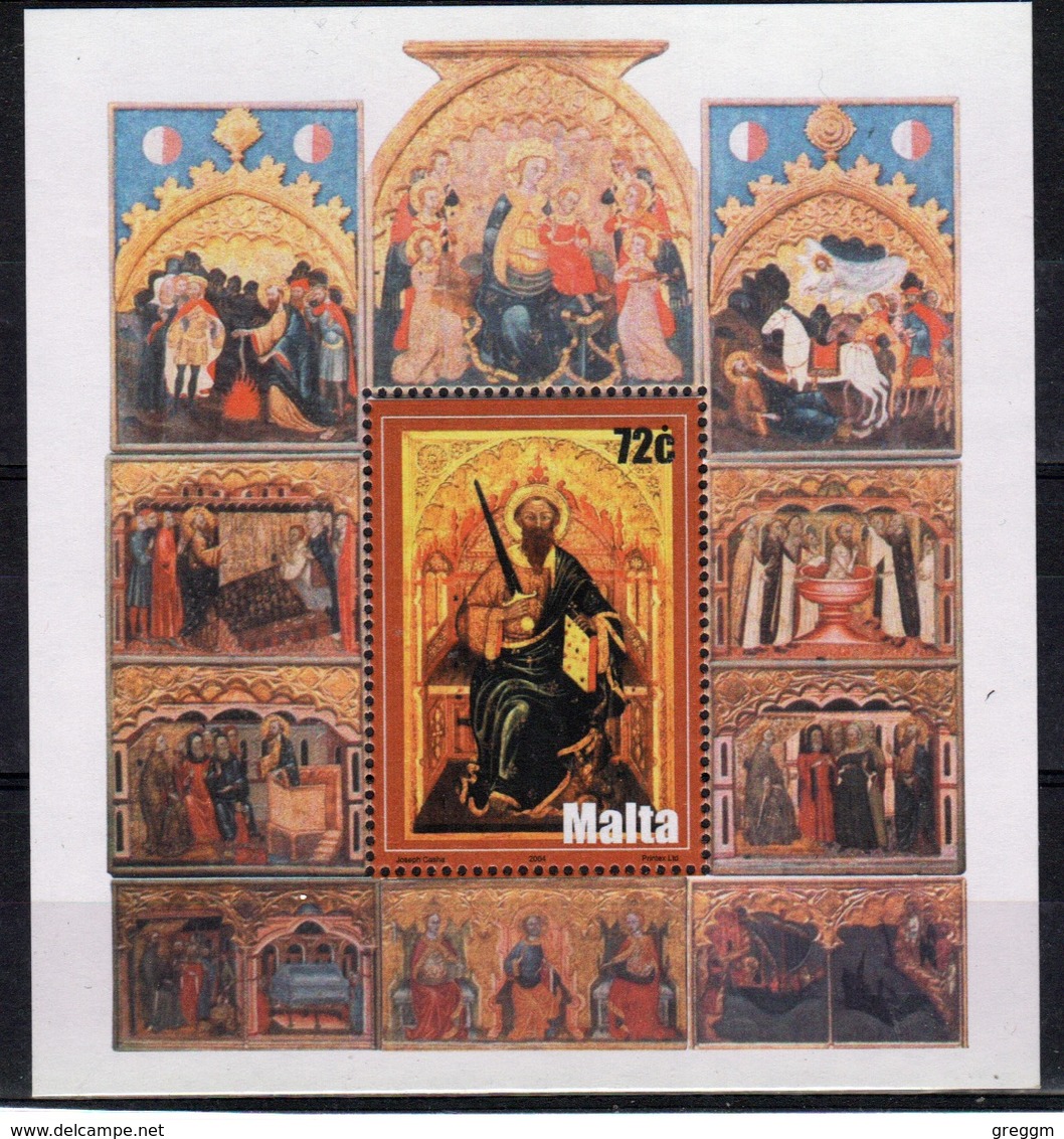 Malta 2004 Mini Sheet To Celebrate Art In Unmounted Mint Condition. - Malta