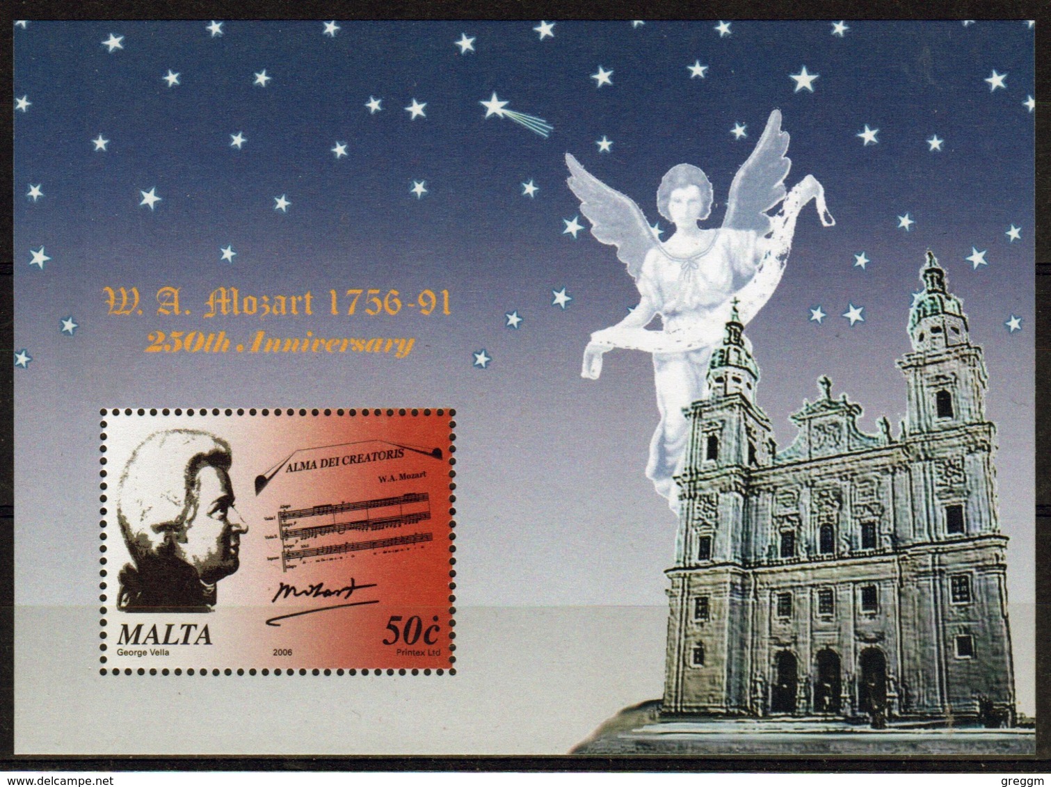 Malta 2006 Mini Sheet To Celebrate Christmas Music In Unmounted Mint Condition. - Malta