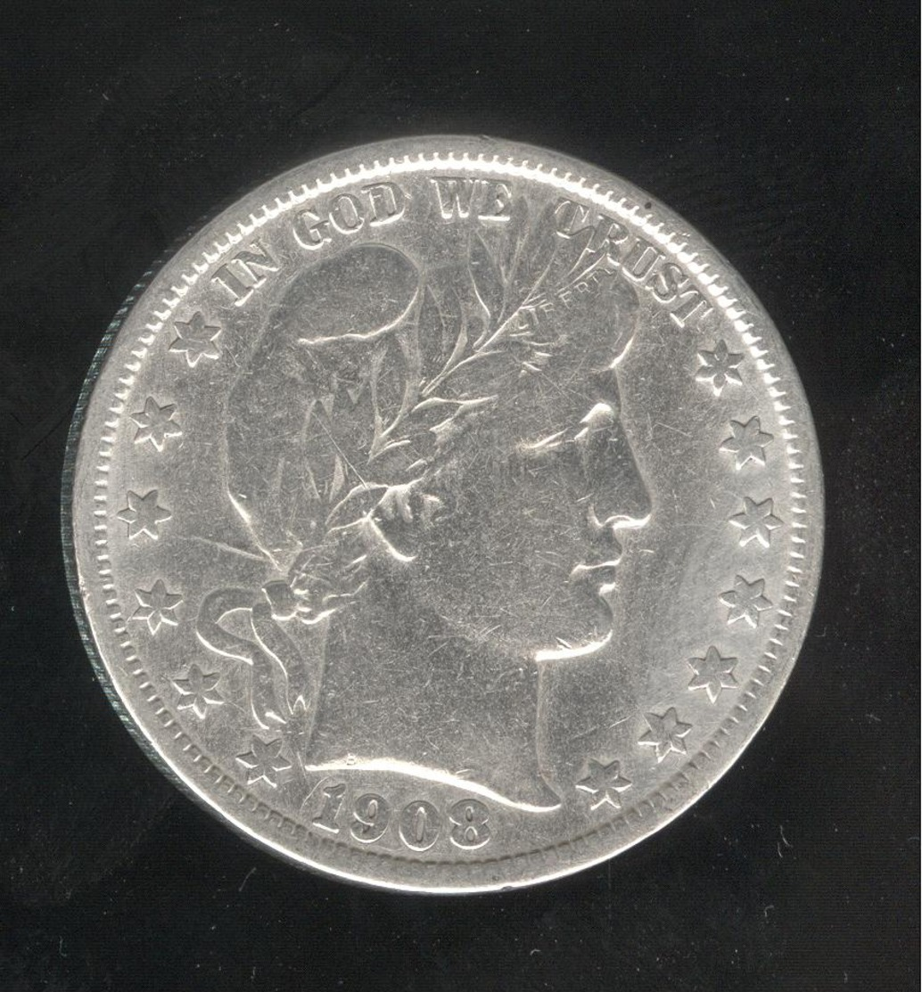 Half Dollar Etats Unis / United States 1908 - 1892-1915: Barber