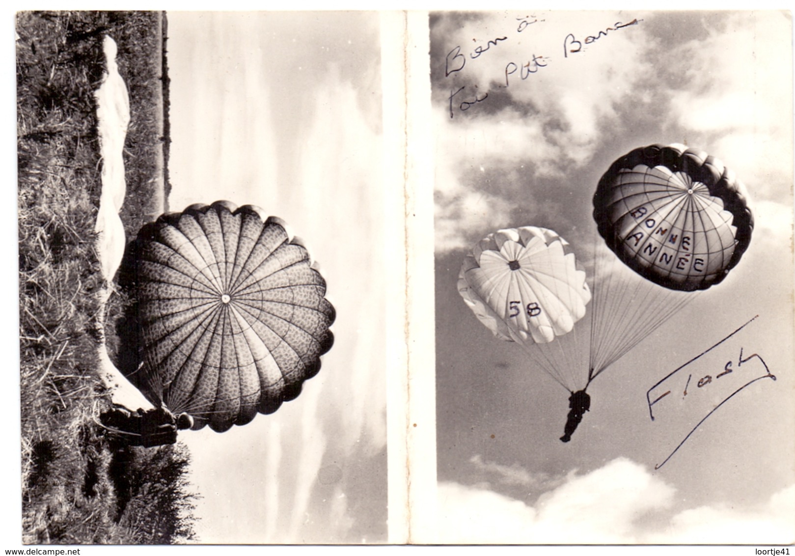 Kalender Calendrier - 1958 - Parachutisme - Parachute - Petit Format : 1941-60