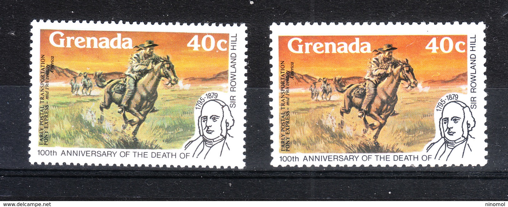 Grenada  - 1979.Pony Express.Postino A Cavallo.(Con Le Due Dentellature.).Postman On Horseback.(With The Two Perforation - Pferde