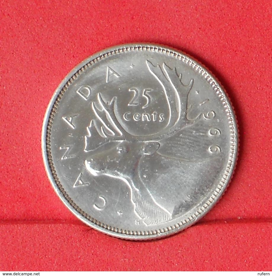 CANADA 25 CENTS 1966 - 5,83 GRS - 0,800 SILVER   KM# 62 - (Nº24926) - Canada