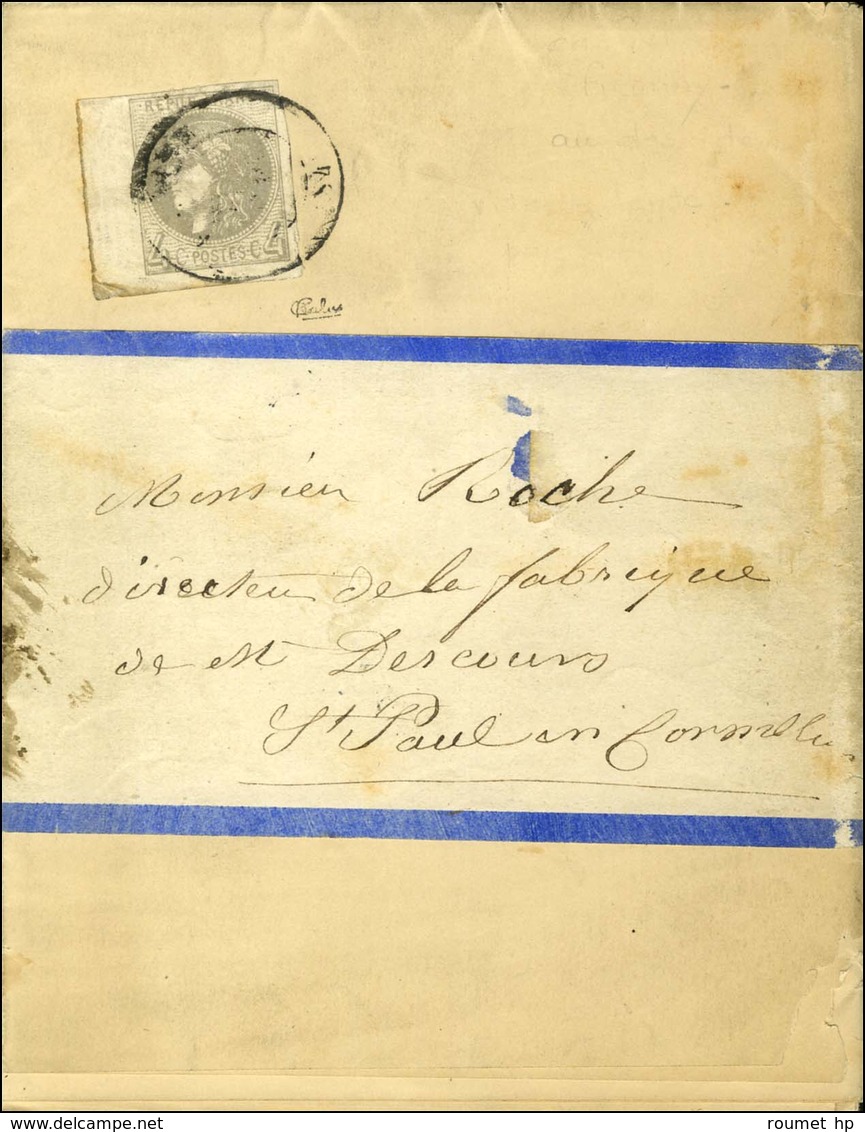 Càd FIRMINY (84) / N° 41 Bdf Sur Imprimé Complet. Au Verso, Càd D'arrivée FIRMINY 19 JUIN 71. - TB. - RRR. - 1870 Bordeaux Printing