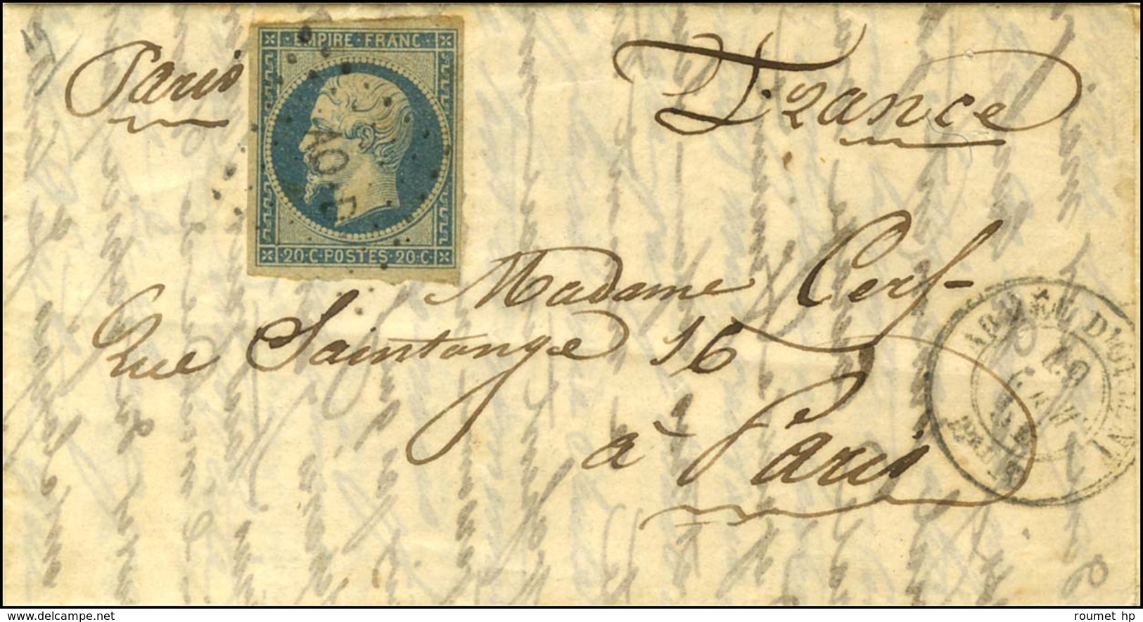 Losange AO D / N° 14 Càd ARMEE D'ORIENT / Bau D Sur Lettre Avec Texte Daté De Varna Le 18 Août 1854. - TB. - R. - Army Postmarks (before 1900)