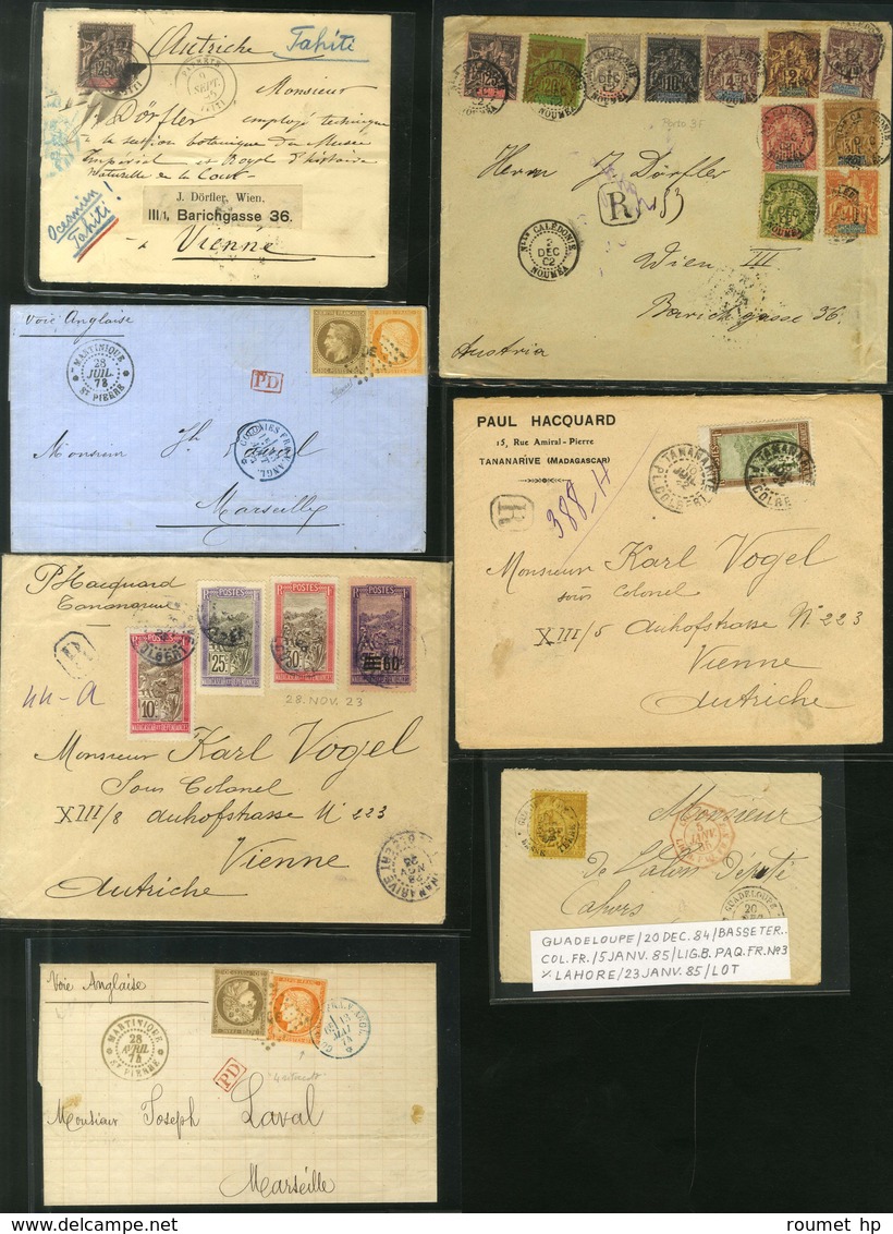 Lot De 12 Lettres Diverses De Colonies Françaises. - TB. - Other & Unclassified