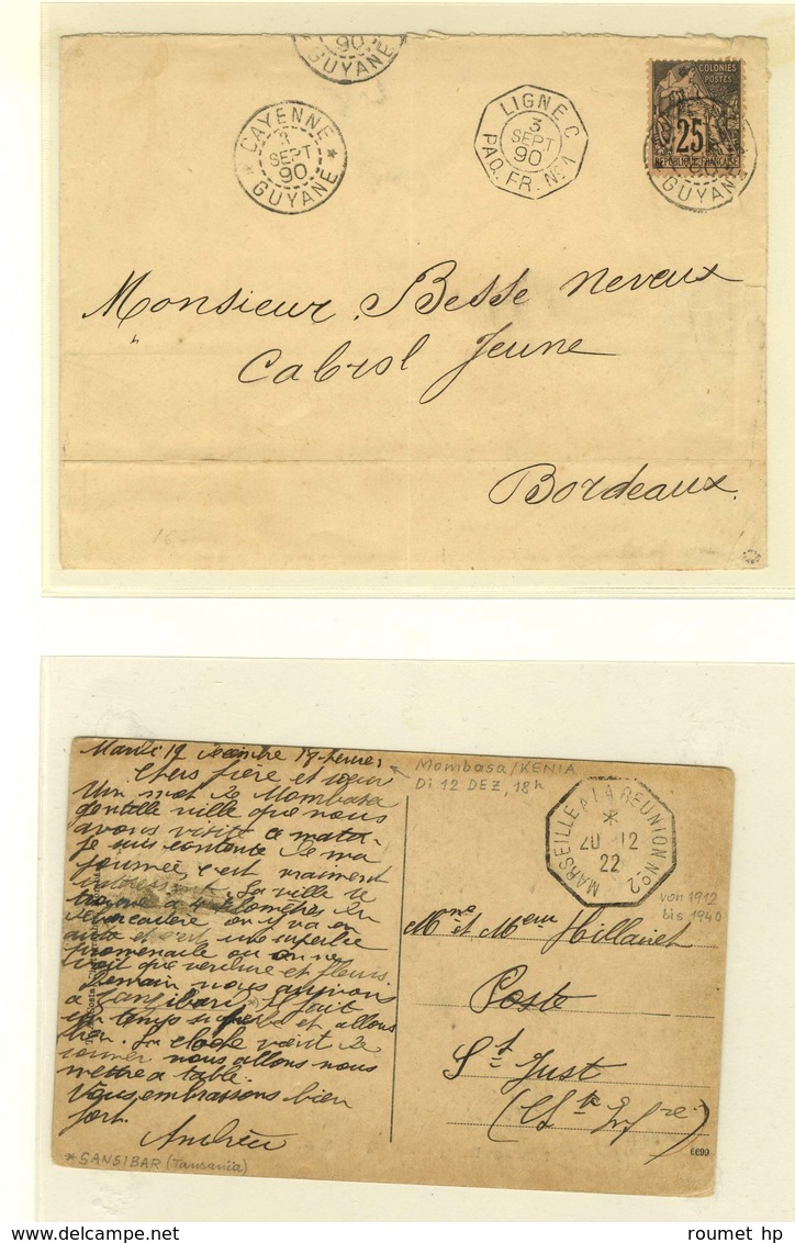 Lot De 12 Lettres Diverses De Colonies Françaises. - TB. - Other & Unclassified