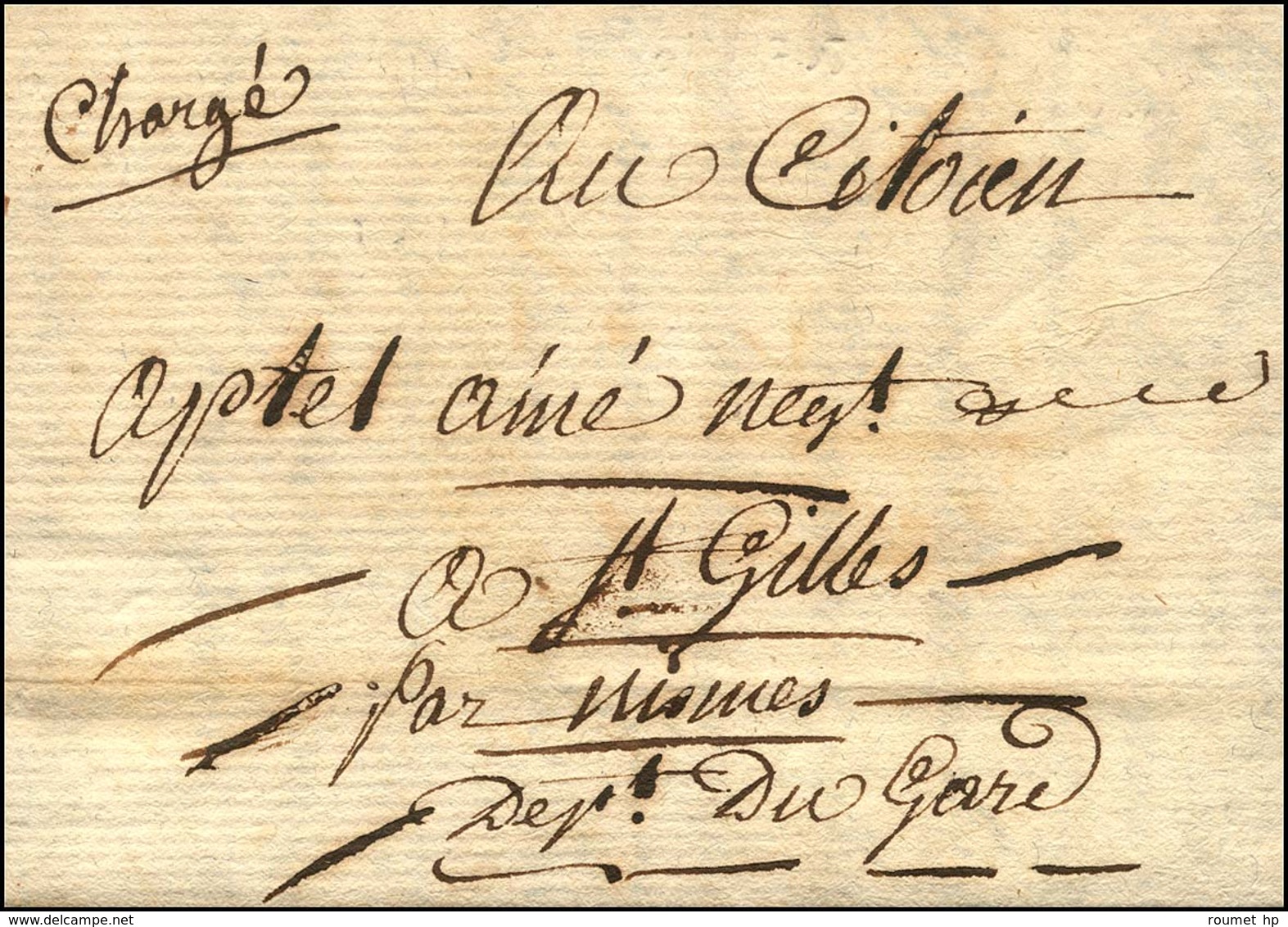 '' Chargé '' Sur Lettre Datée D'Epinal. 1795. - TB. - 1701-1800: Precursors XVIII