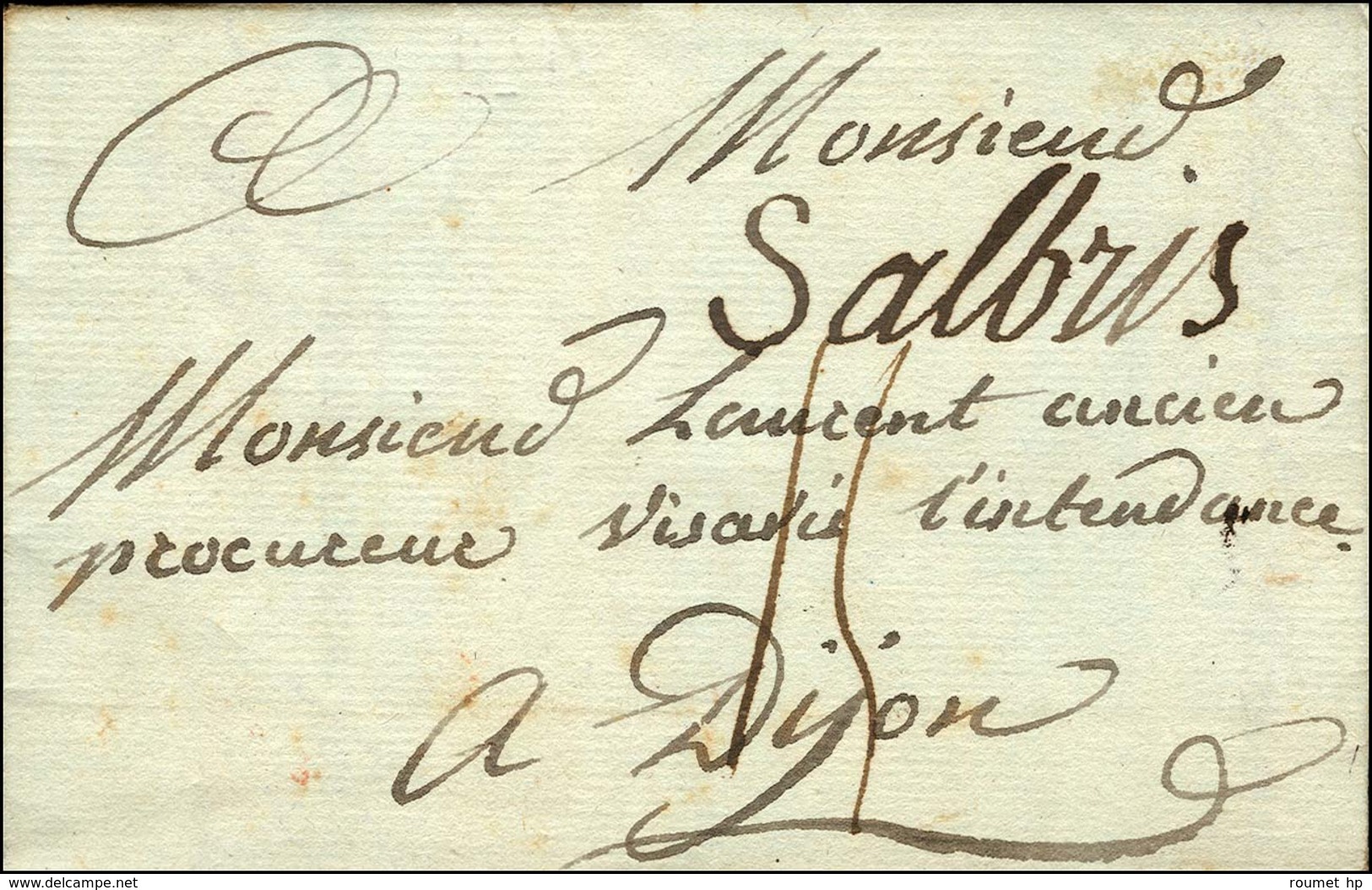 '' Salbris '' (L N° 1). 1784. (cote : 450). - TB. - 1701-1800: Precursors XVIII
