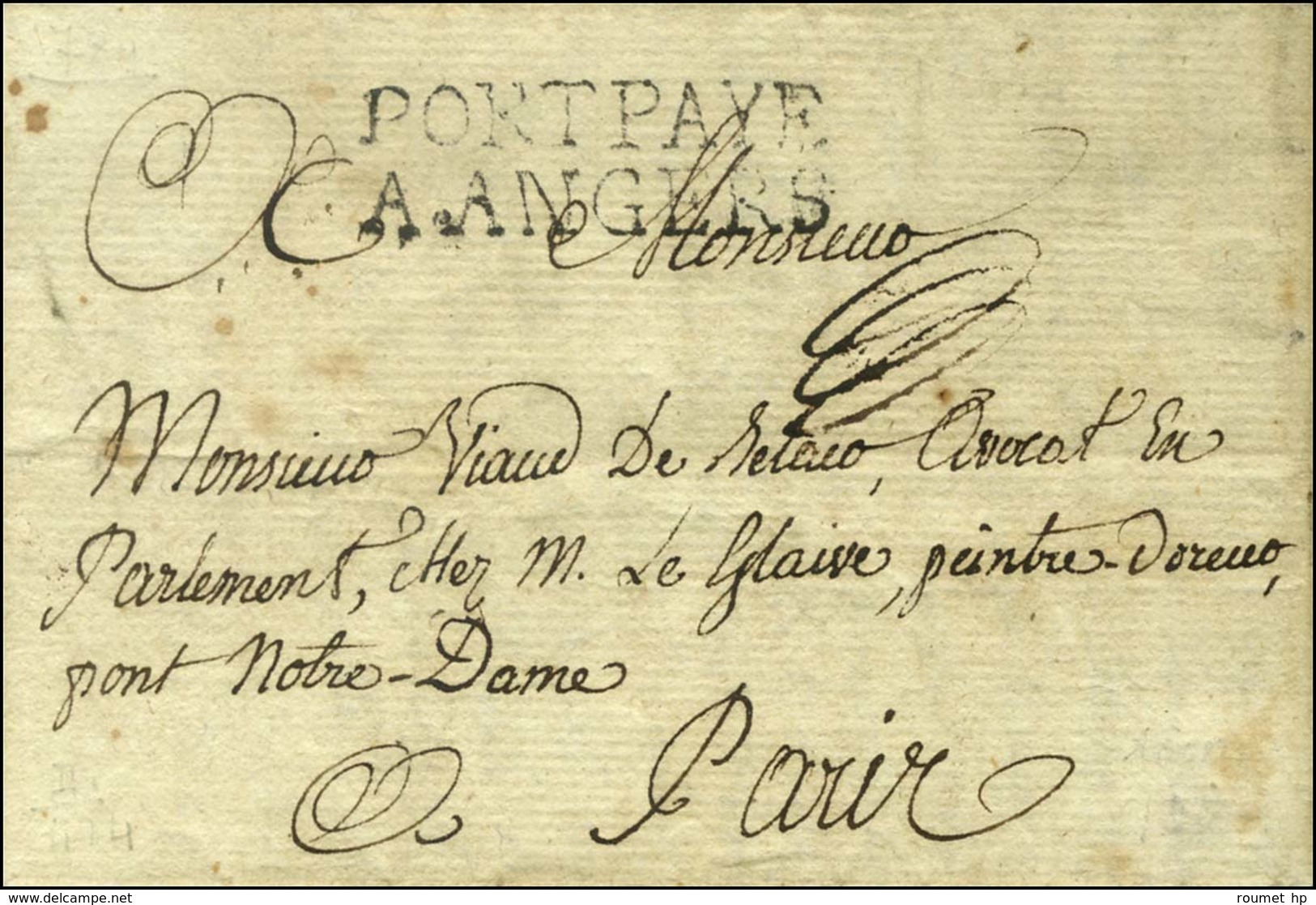 PORTPAYE / A.ANGERS (L. N° 11) Sur Lettre Avec Texte Daté Le 5 Juin 1784. - SUP. - R. - 1701-1800: Precursors XVIII