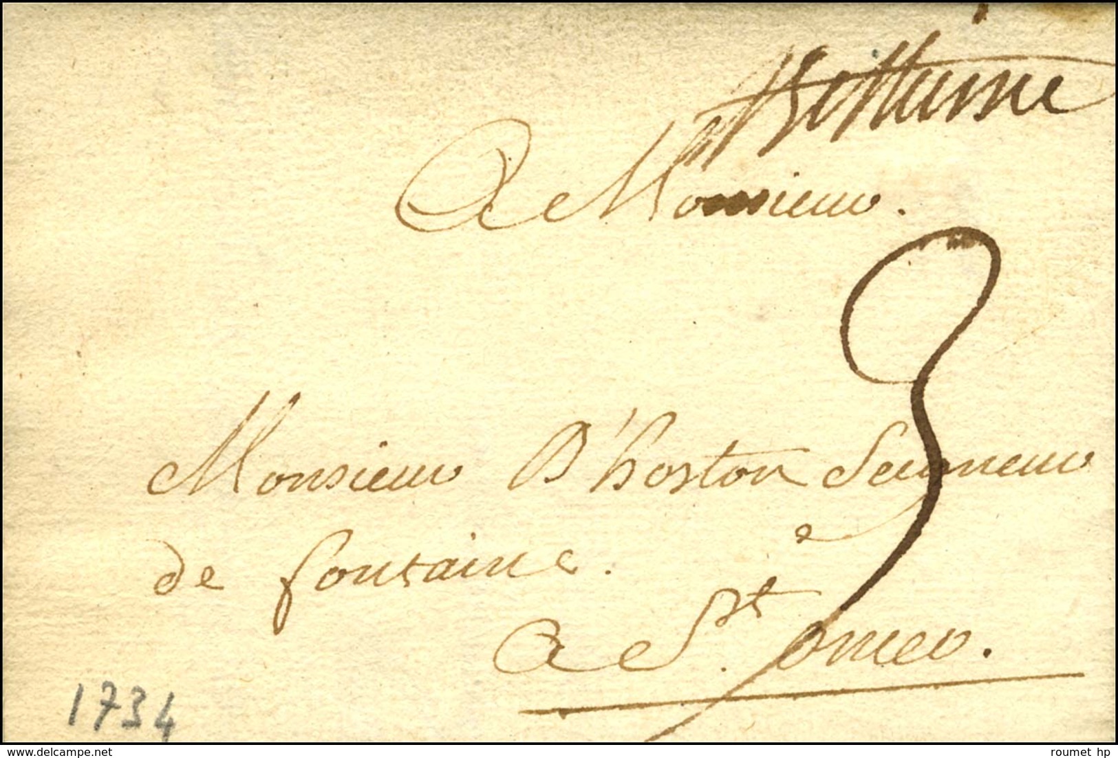 '' Béthune '' (L N° 1). 1734. - SUP. - 1701-1800: Precursores XVIII