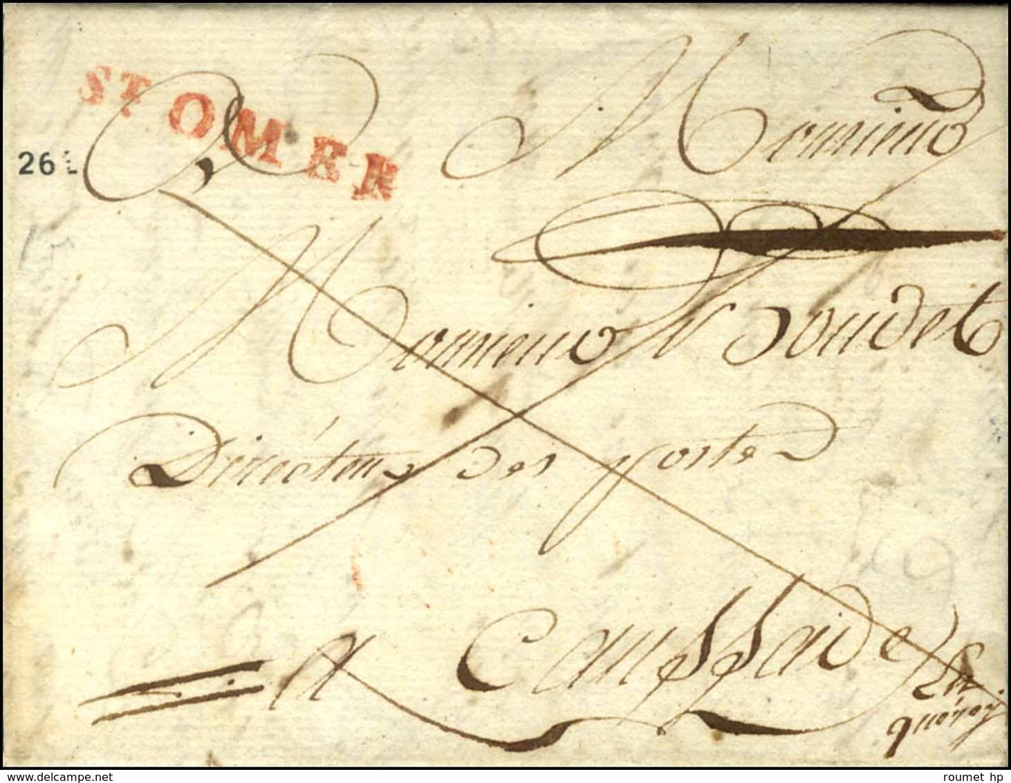 ST OMER (R) (L N° 15) Sur Lettre En Franchise (L N° 18) Datée De St Omer 1789. - TB / SUP. - R. - 1701-1800: Precursores XVIII