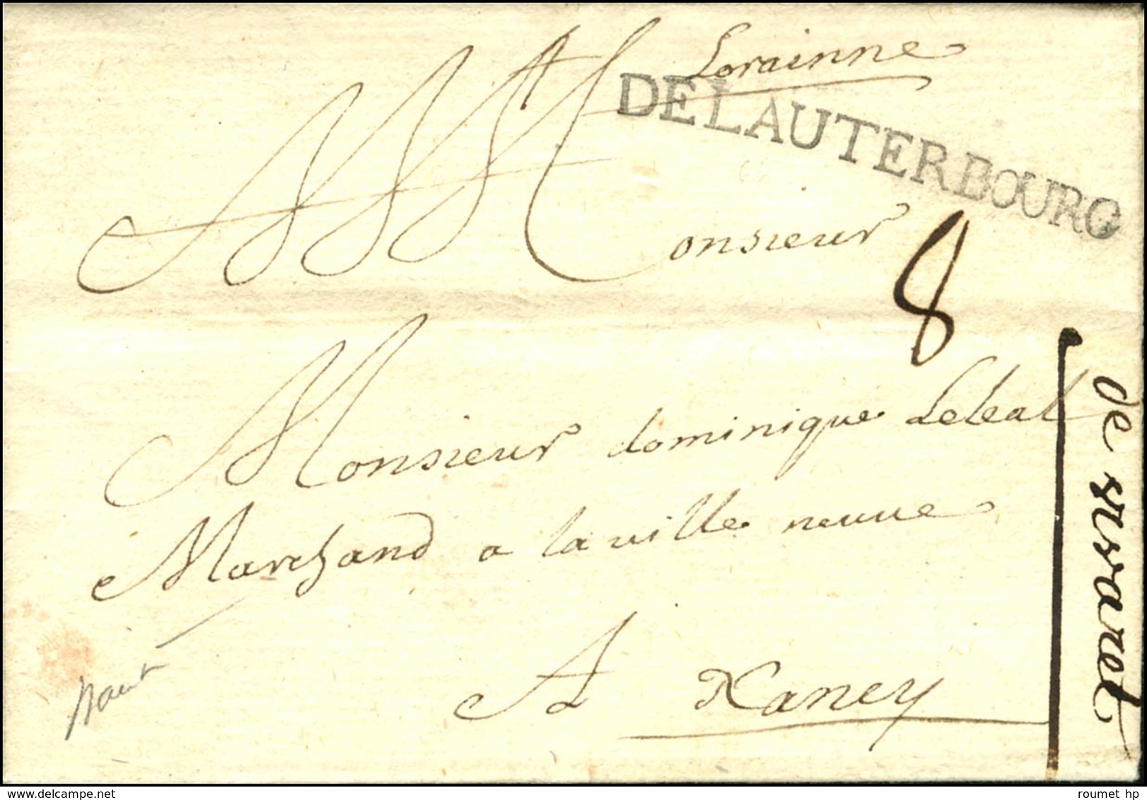 DELAUTERBOURB (L N° 1). 1738. - SUP. - R. - 1701-1800: Precursores XVIII