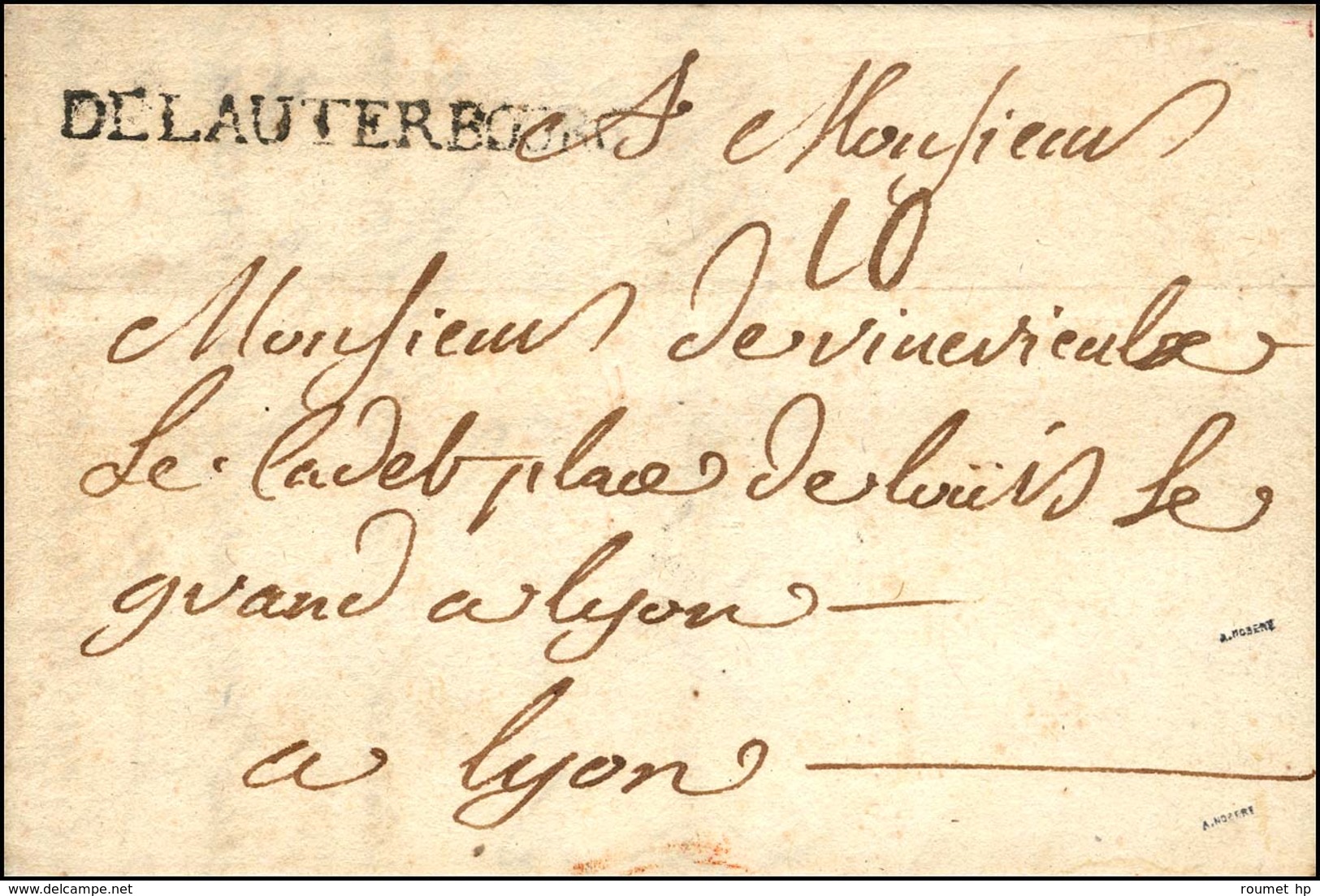 DELAUTERBOURG (L N° 1). 1743. (cote : 550). - TB. - R. - 1701-1800: Precursors XVIII