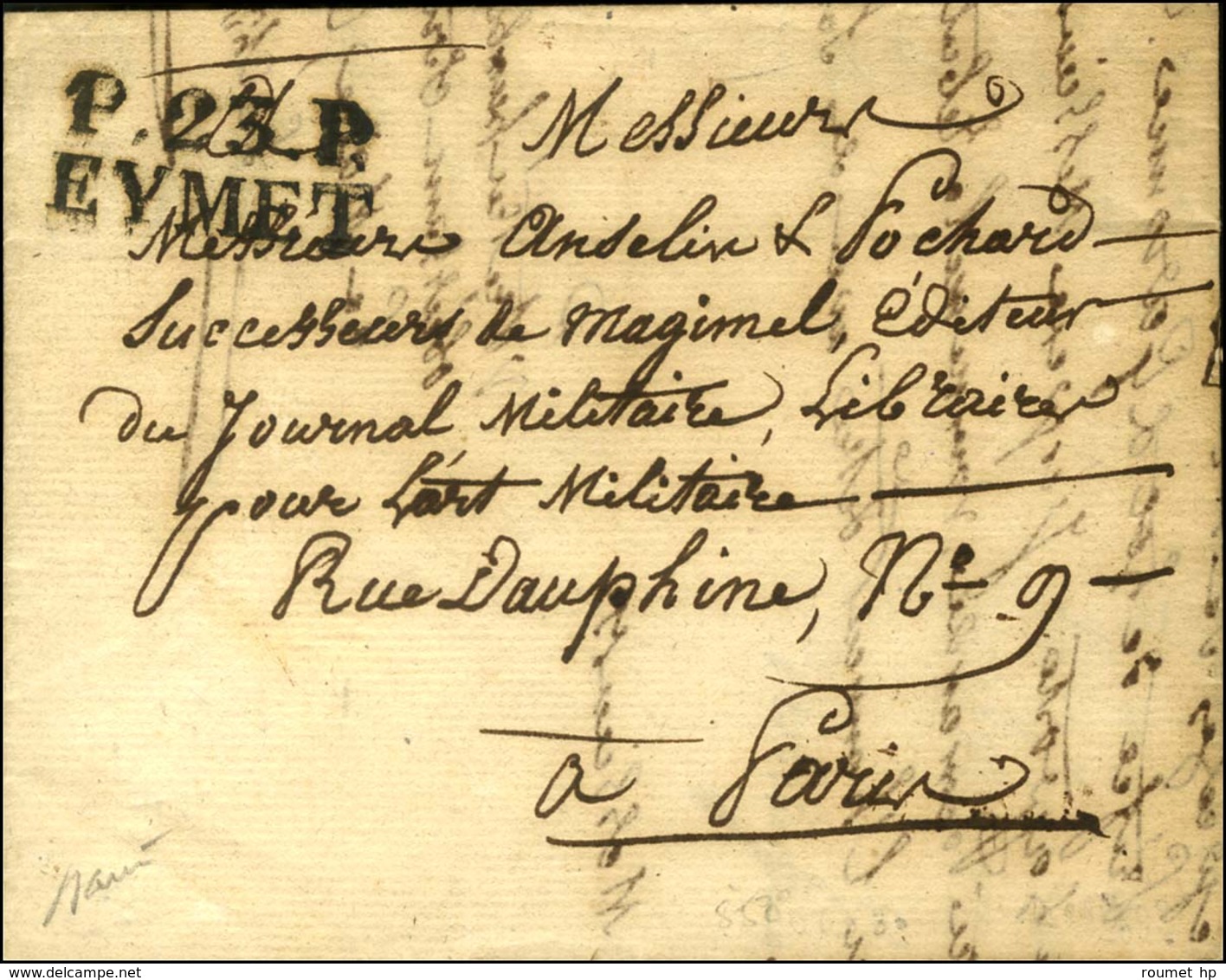 P.23.P. / EYMET Sur Lettre Avec Texte Daté 1825. - TB / SUP. - R. - Other & Unclassified