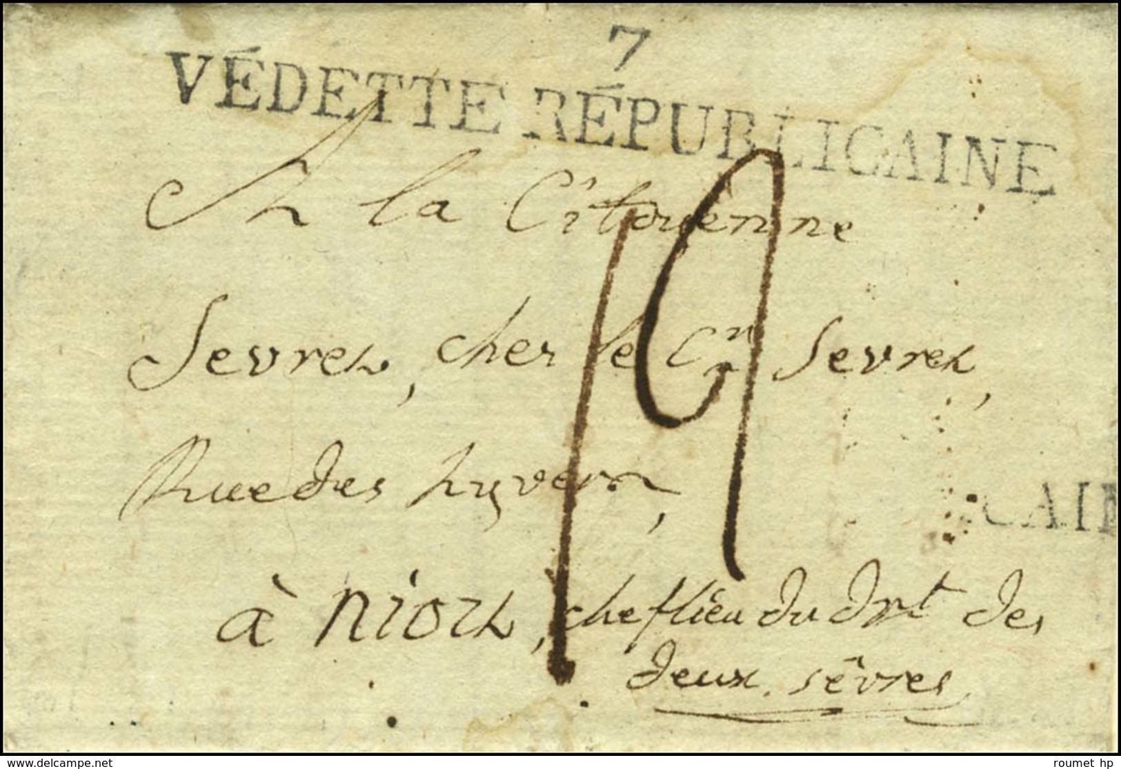 7 / VEDETTE REPUBLICAINE (NR De Philippeville). 1793. - SUP. - RR. - 1701-1800: Précurseurs XVIII