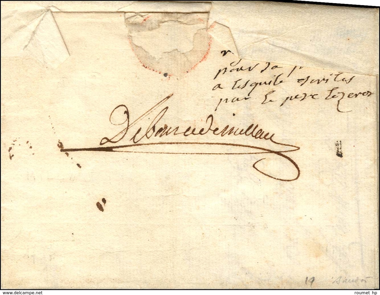 Déboursé De Millau (L N° 4) Sur Lettre Avec Texte De Toulouse (cote: 380). 1767. - TB. - R. - Other & Unclassified