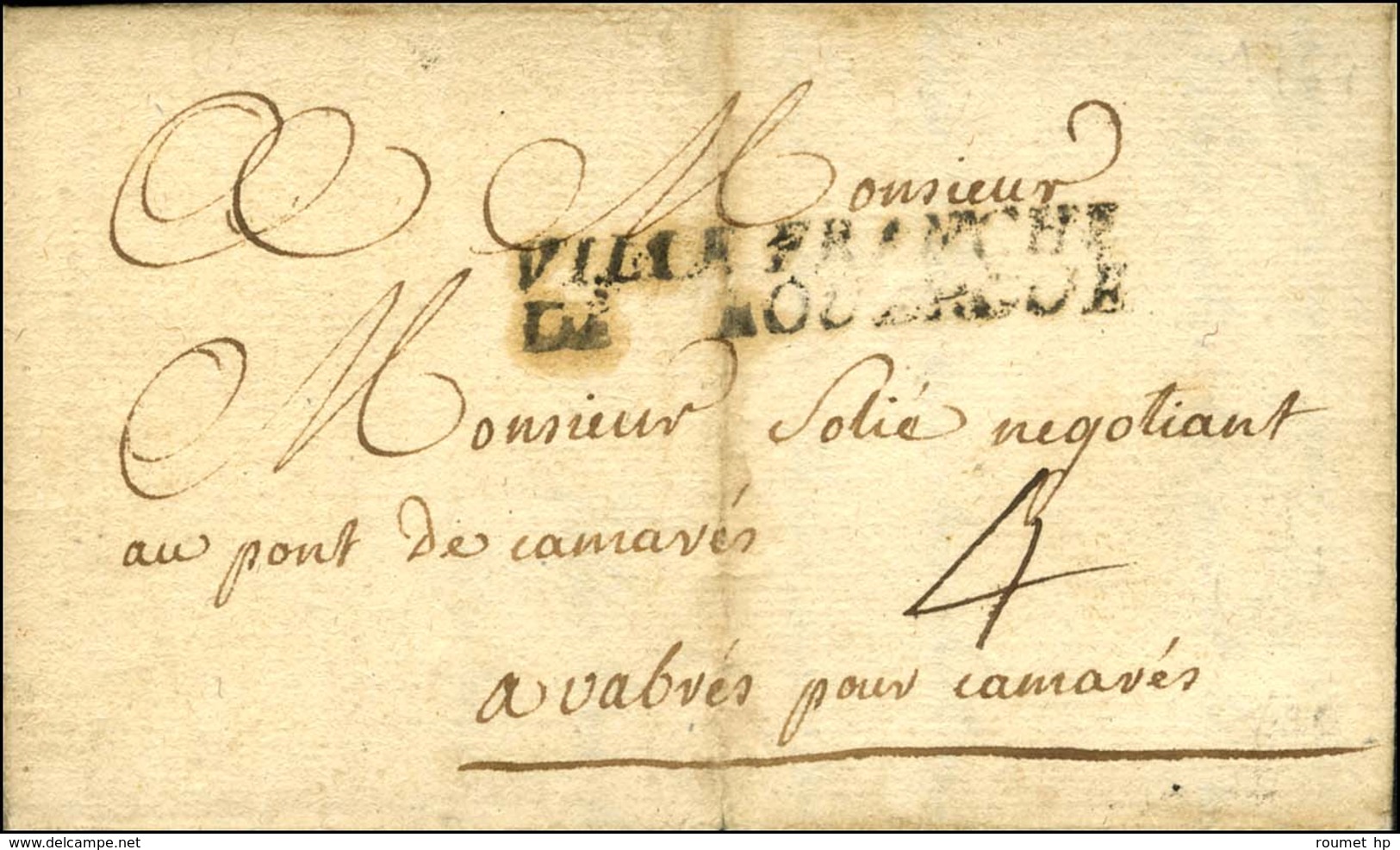 VILLEFRANCHE / DE ROUERGUE (L N° 7). 1764. - TB. - Other & Unclassified