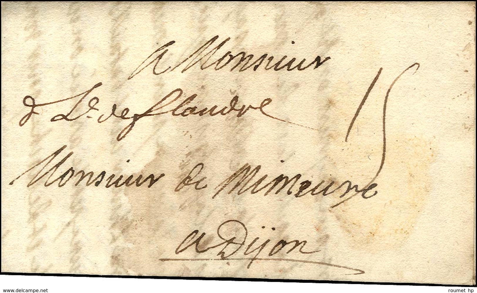 '' De L De Flandre '' Sur Lettre Daté Au Camp De Louvain Le 2 Septembre 1705. - TB / SUP. - R. - Army Postmarks (before 1900)