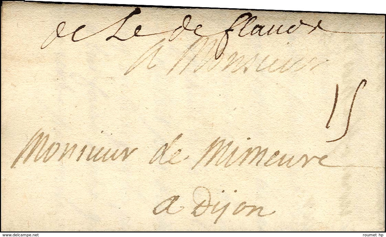 Marque Manuscrite '' De L'Arm De Flandre '' Sur Lettre Avec Texte Daté Au Camp De Vaux Notre Dame Le 2 Juin 1705. - TB / - Army Postmarks (before 1900)