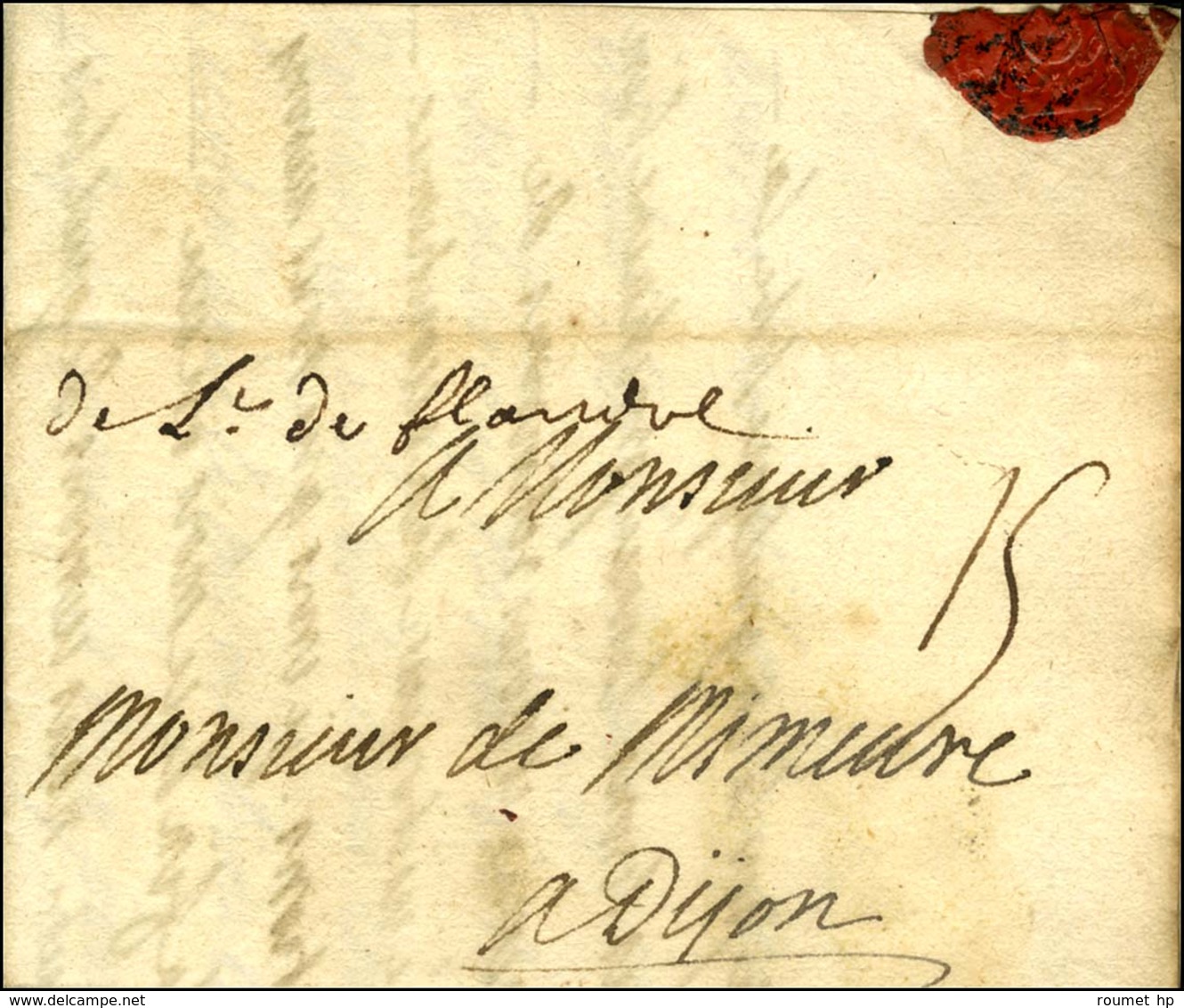 '' De L De Flandre '' Sur Lettre Avec Texte Daté '' Au Camp De Frelinghein Le 21 Juin 1705 ''. - TB. - R. - Army Postmarks (before 1900)