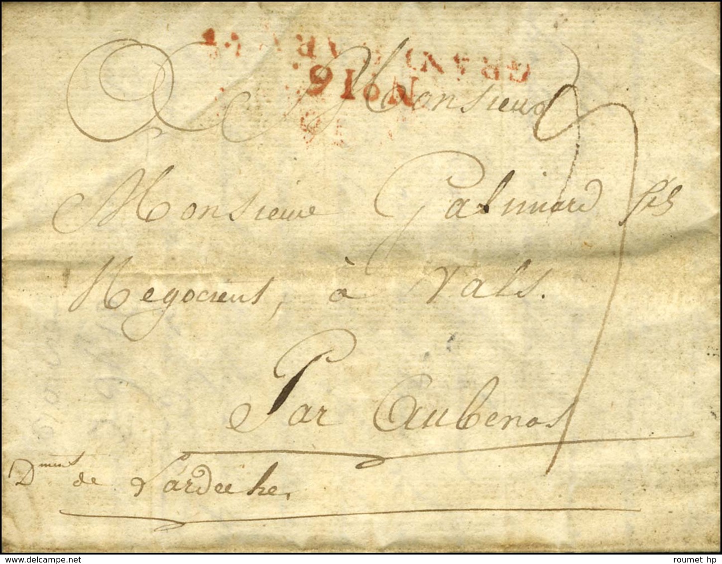 N° 16 / GRANDE ARMEE Rouge Sur Lettre Avec Texte Daté Du Camp De Krolkoritz Le 25 Juillet 1813. - TB. - R. - Army Postmarks (before 1900)
