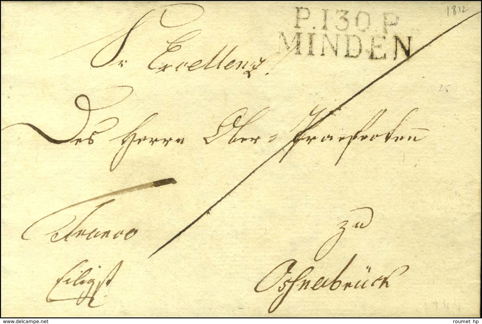 P.130.P. / MINDEN. 1812. - SUP. - R. - 1792-1815: Conquered Departments