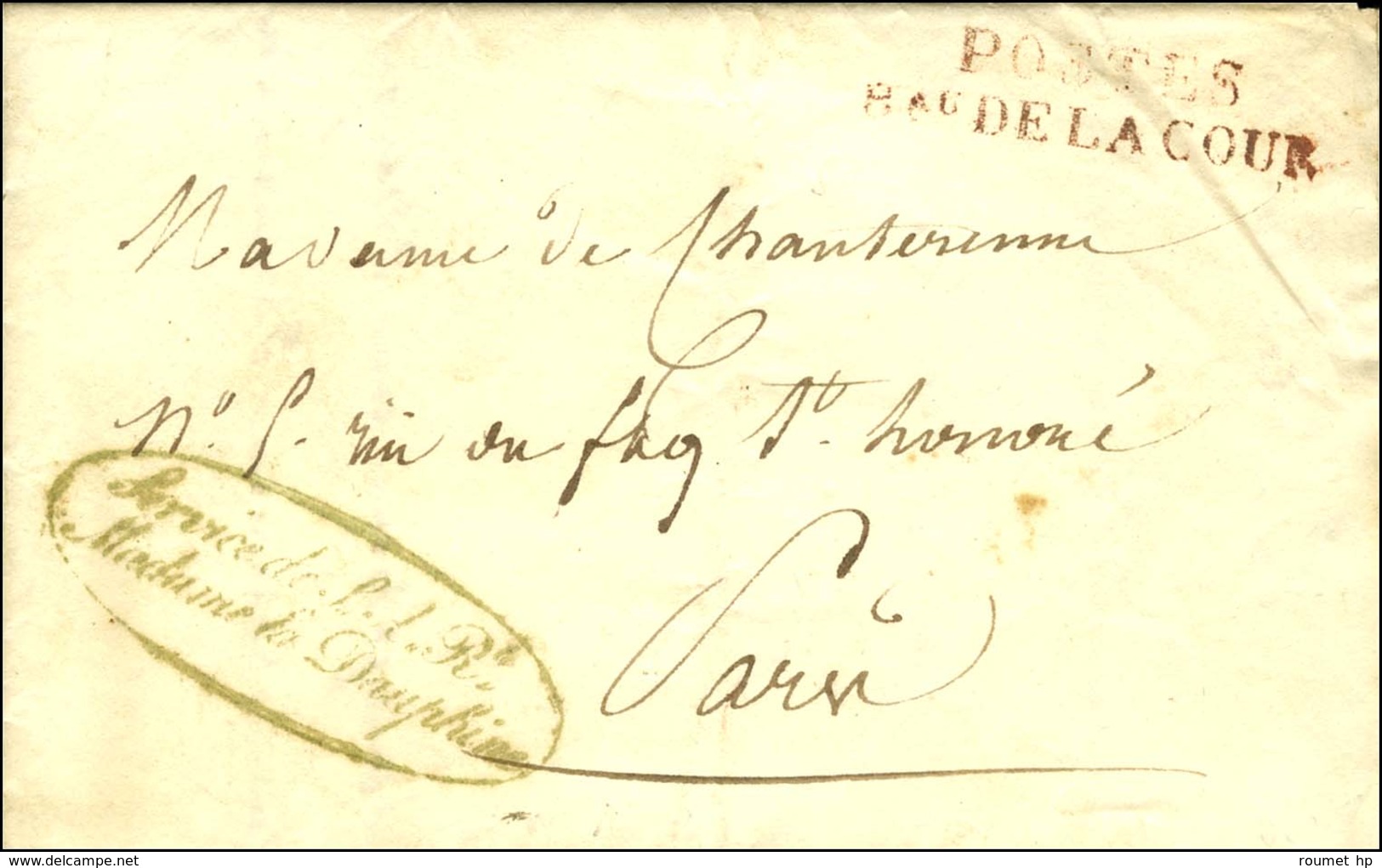 Service De SAR / Madame La Dauphine Vert (S. N° 4137) Sur Lettre Avec Texte Daté De Paris 1828. - TB. - Civil Frank Covers