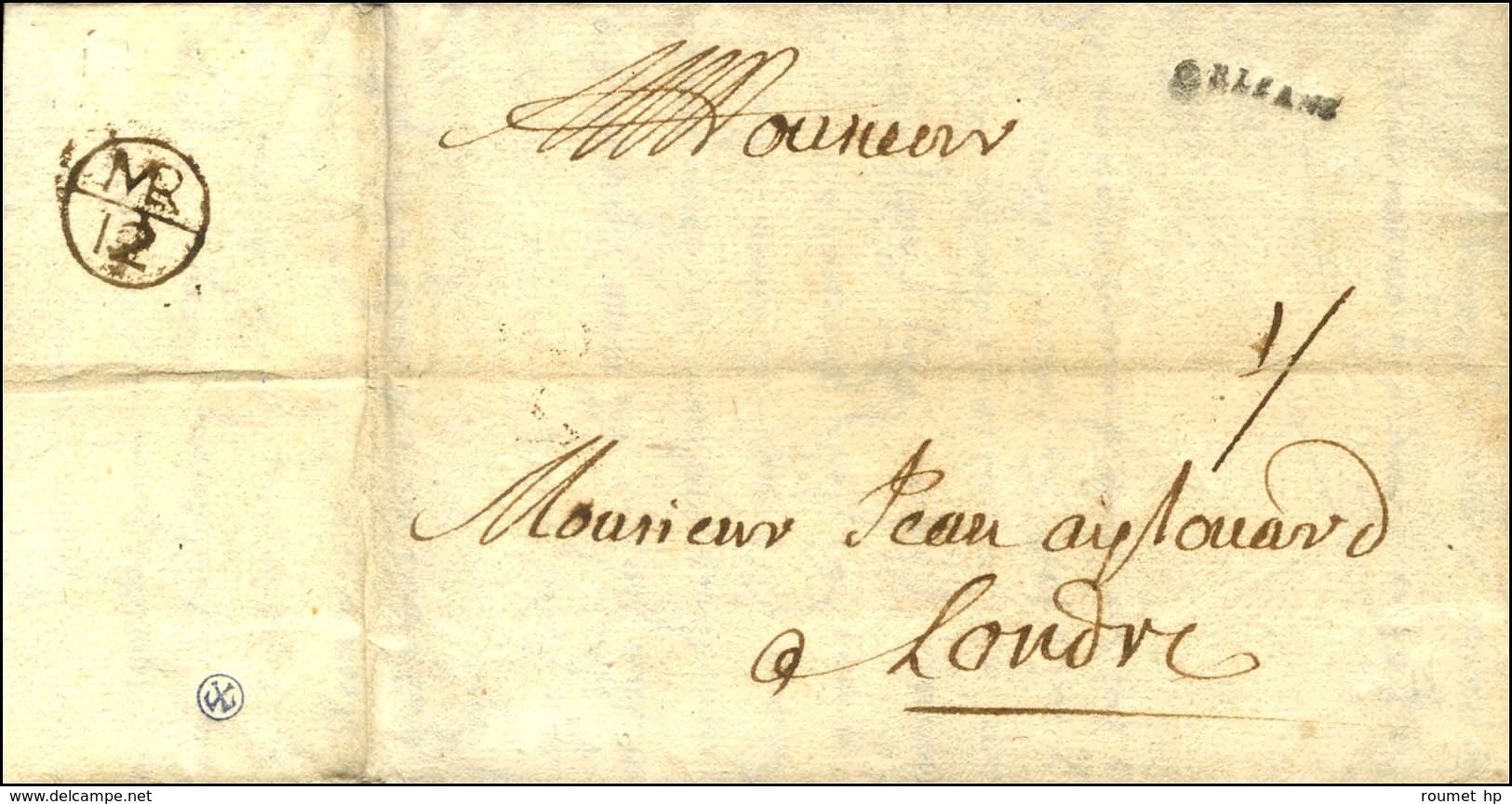 ORLEANS (L N° 2 15 Mm) Sur Lettre Avec Texte Daté D'Orléans Le 16 Mars 1700 Pour Londres. - TB / SUP. - R. - Other & Unclassified