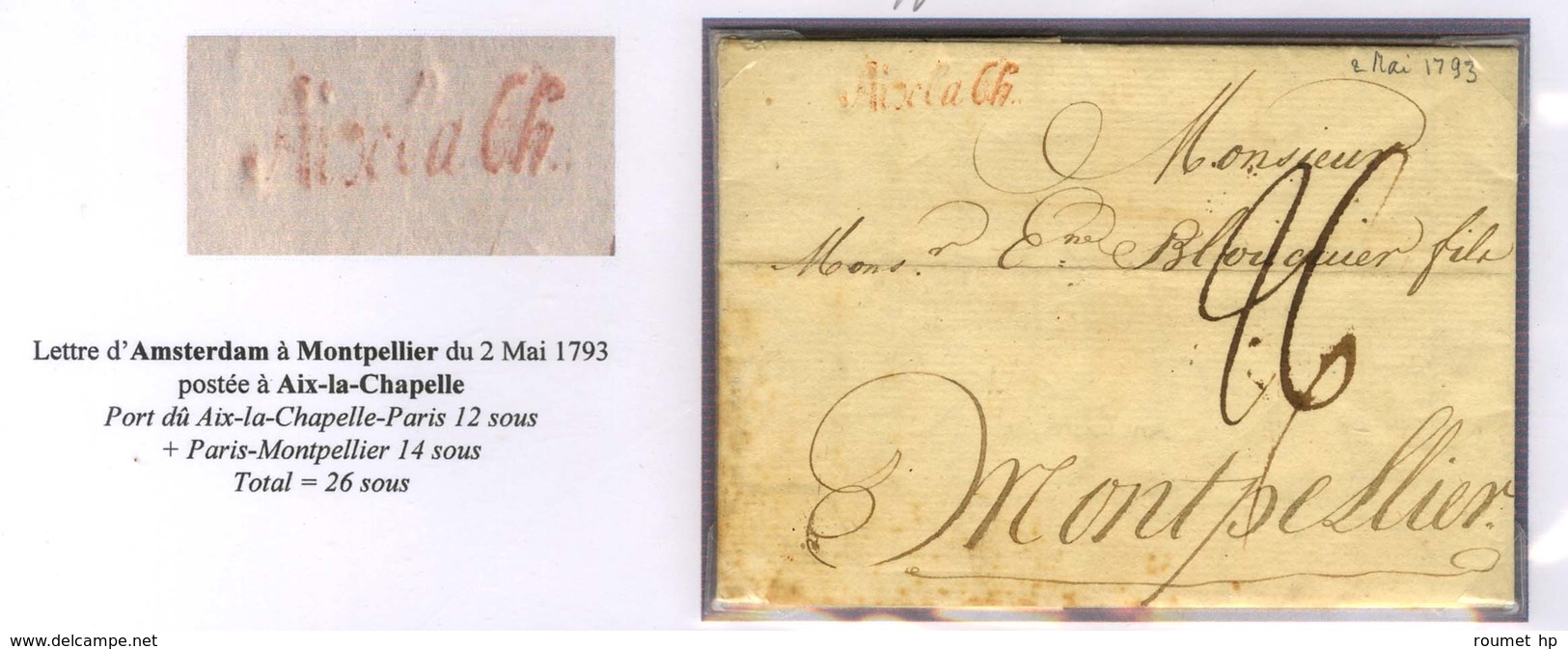 Lot De 13 Lettres Entre La Grande Bretagne Et La France Pendant La Révolution Entre 1789-1802. - TB. - Other & Unclassified