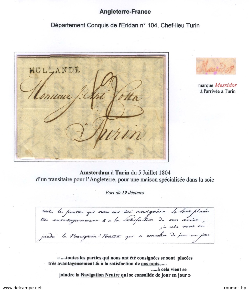 Lot De 14 Lettres Entre La France Et L'Angleterre Durant La Paix D'Amiens. - TB. - Other & Unclassified