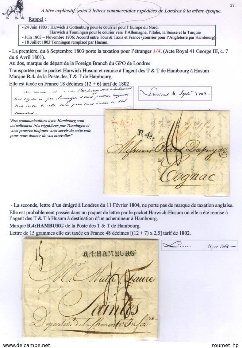 Lot De 15 Lettres Diverses Entre La France Et La Grande Bretagne. - TB. - Other & Unclassified