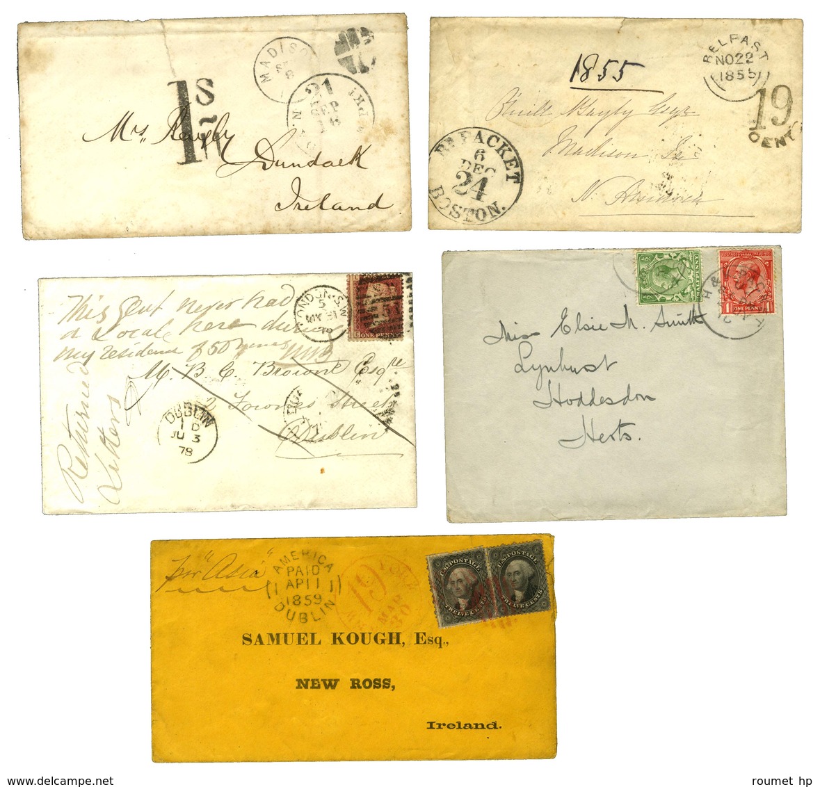 Lot De 13 Lettres Diverses D'Irlande. - B / TB. - Other & Unclassified