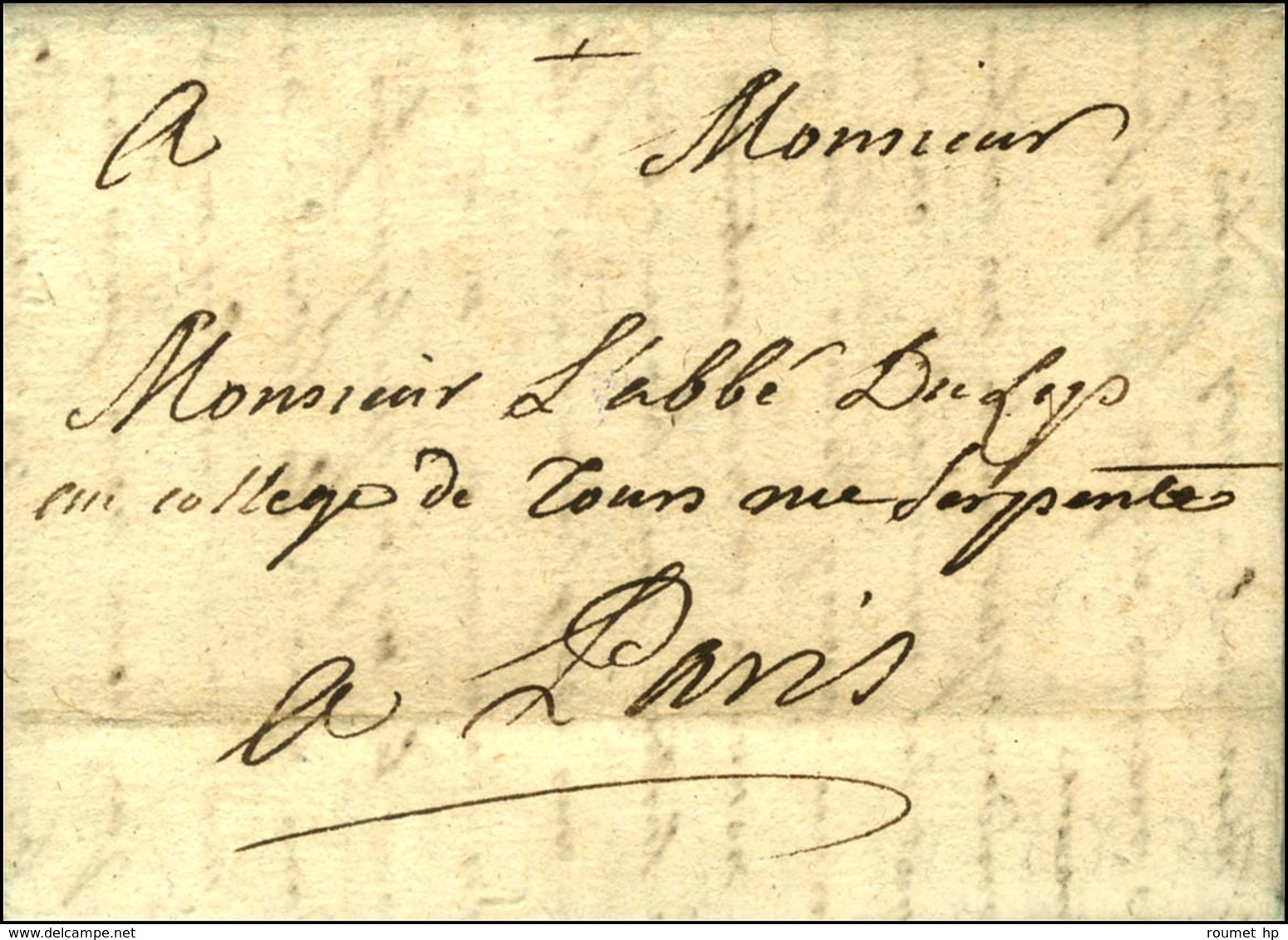 Lettre Avec Texte Daté De Malte Le 9 Octobre 1739 Pour Paris Adressée En Franchise à Paris. - TB. - R. - Other & Unclassified