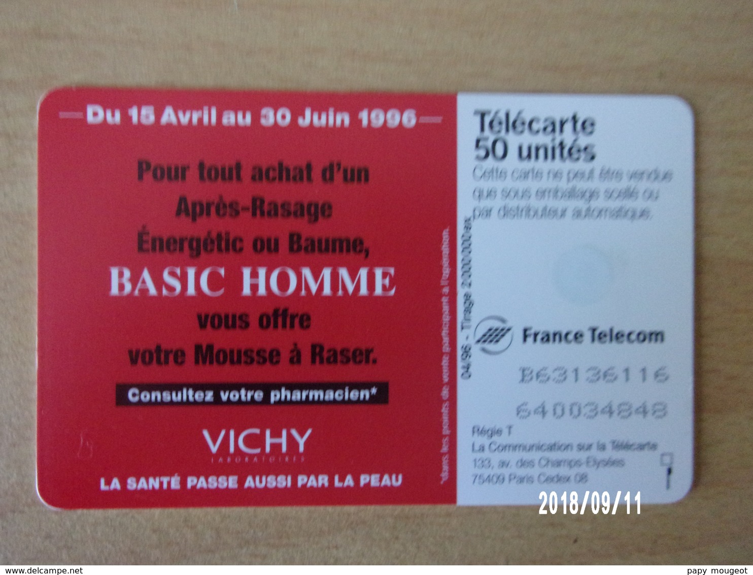 F636 Basic Homme 50U GEM 1A 04/96 - 1996