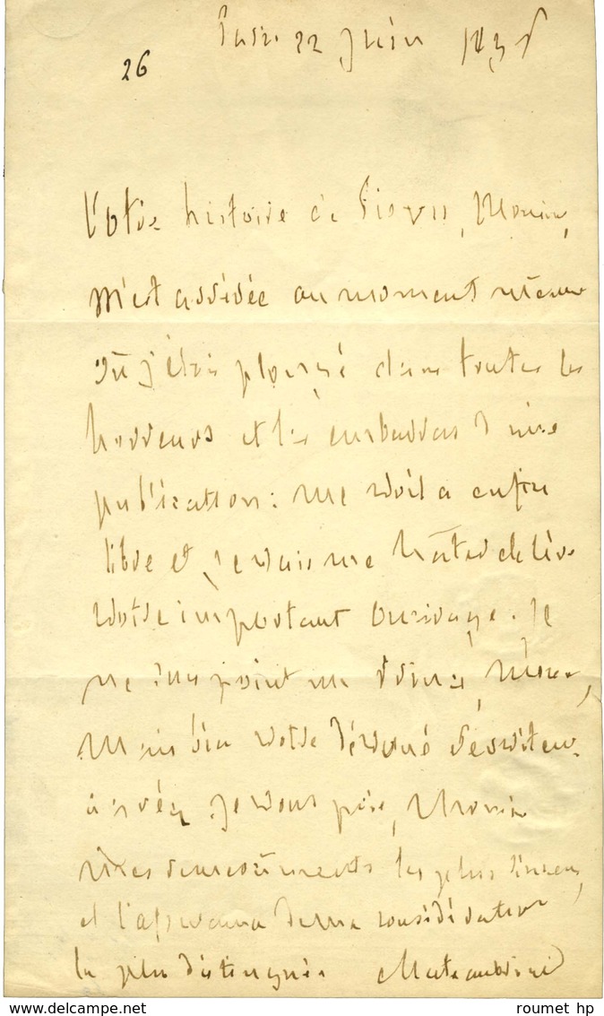 CHATEAUBRIAND François René Vicomte De (1768-1848), écrivain, Homme Politique. - Other & Unclassified