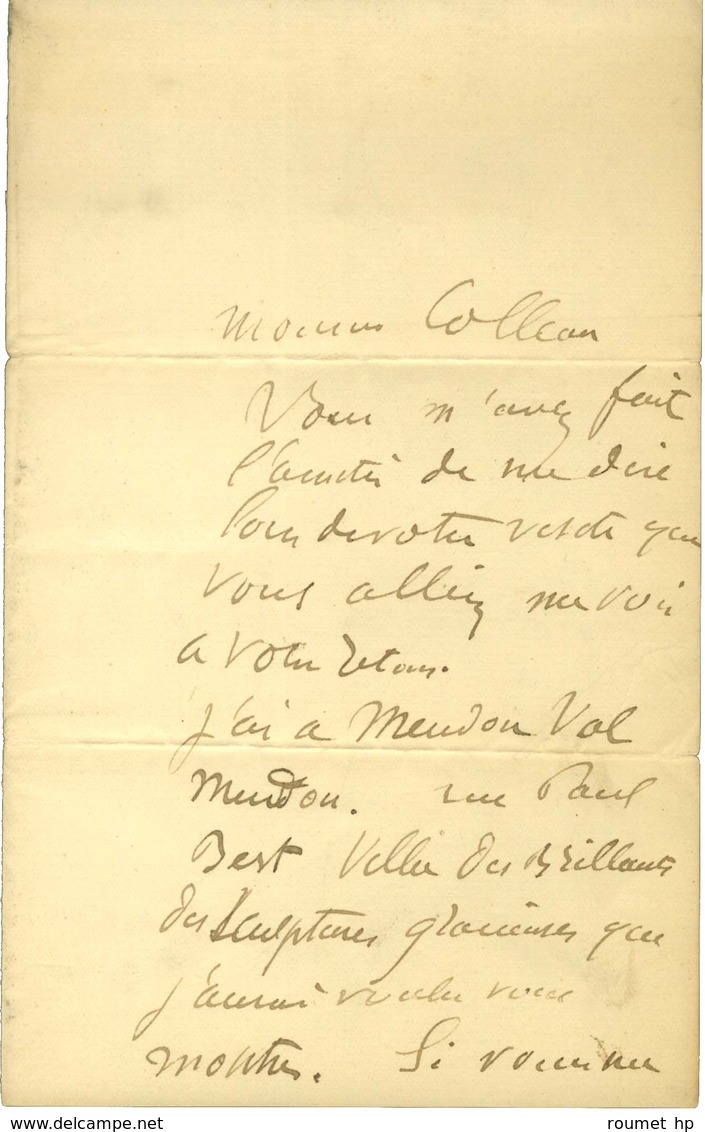 RODIN Auguste (1840-1917), Sculpteur. - Sonstige & Ohne Zuordnung