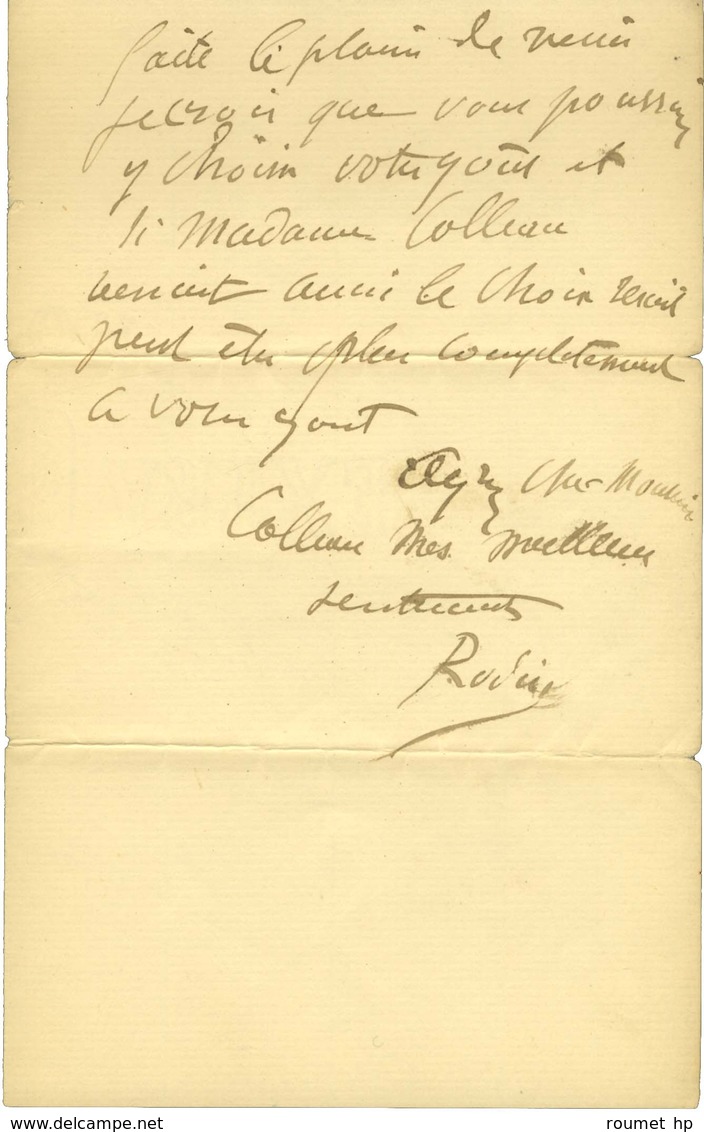 RODIN Auguste (1840-1917), Sculpteur. - Other & Unclassified