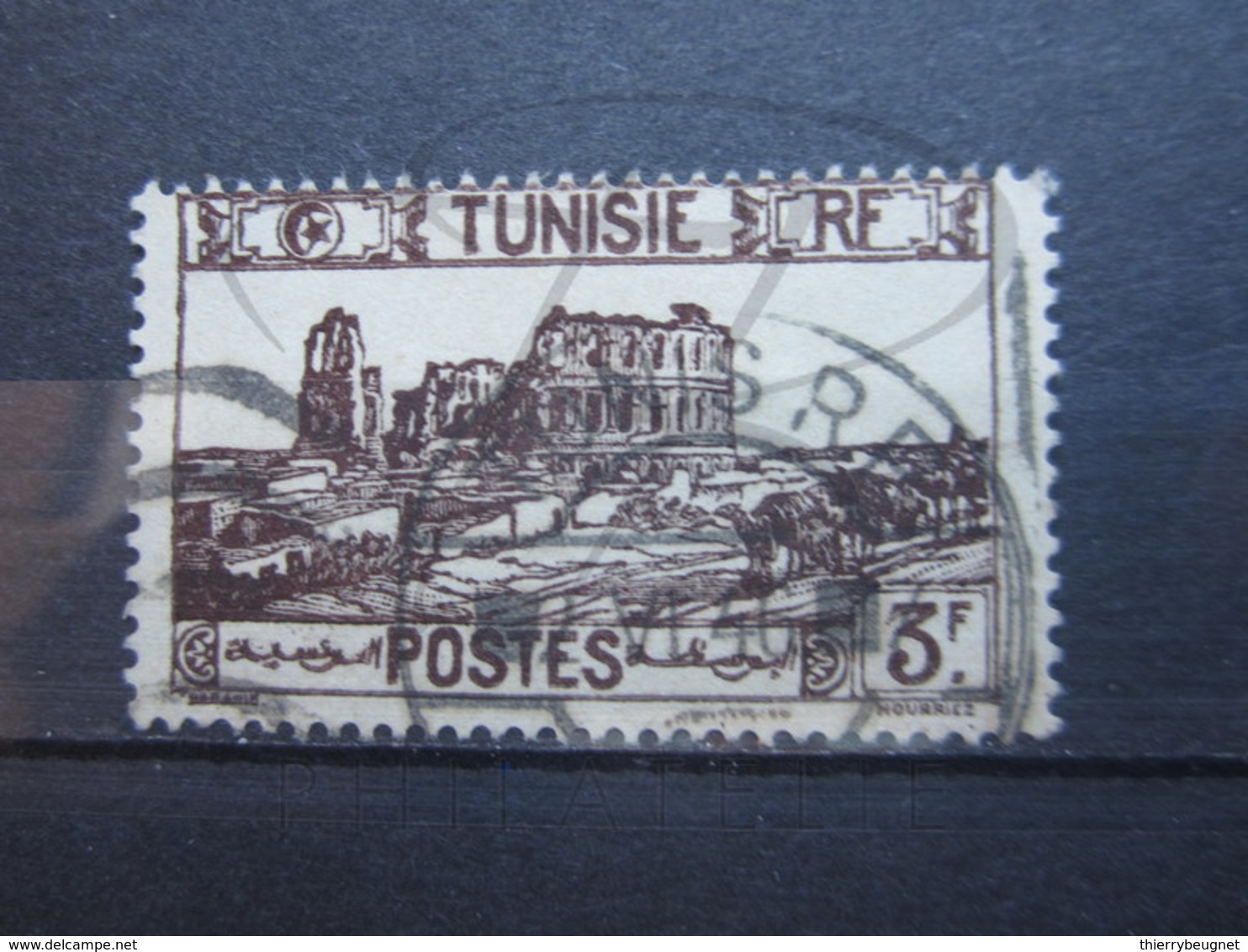 VEND BEAU TIMBRE DE TUNISIE N° 284 , CACHET " TUNIS R.P. " !!! - Oblitérés