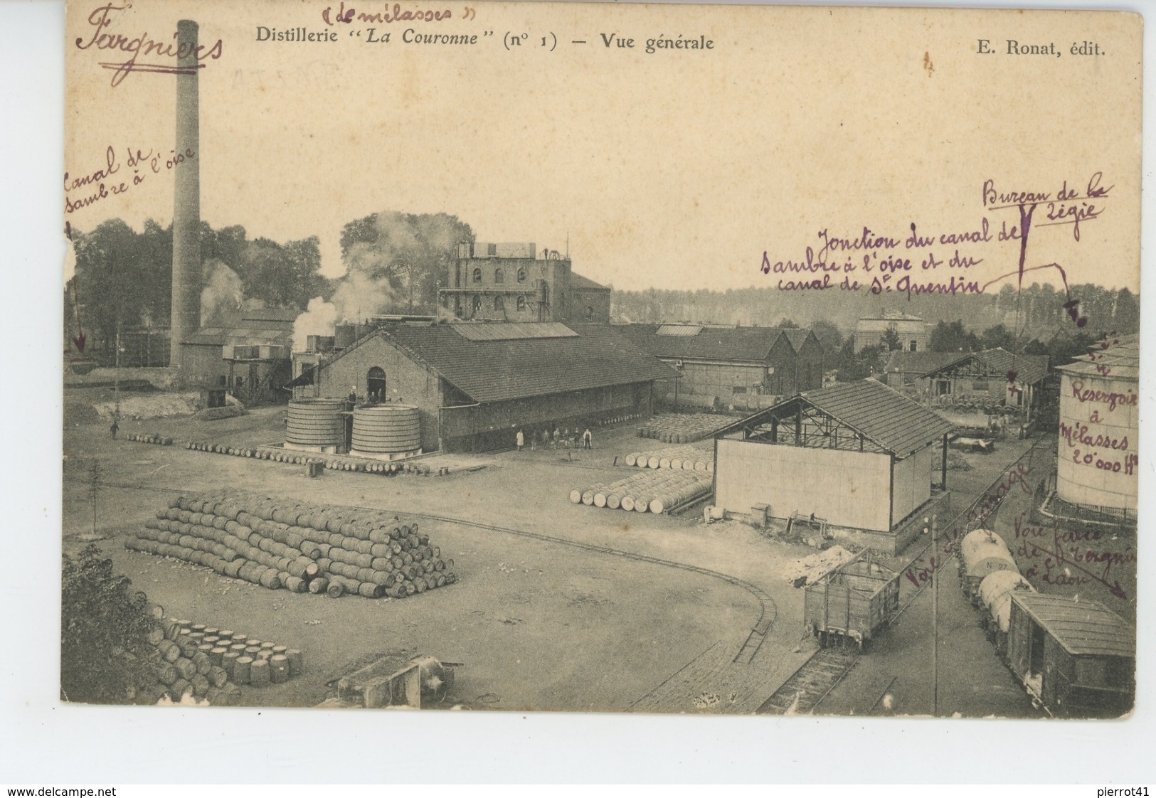 FARGNIERS - Distillerie  "LA COURONNE " - Vue Générale - Autres & Non Classés