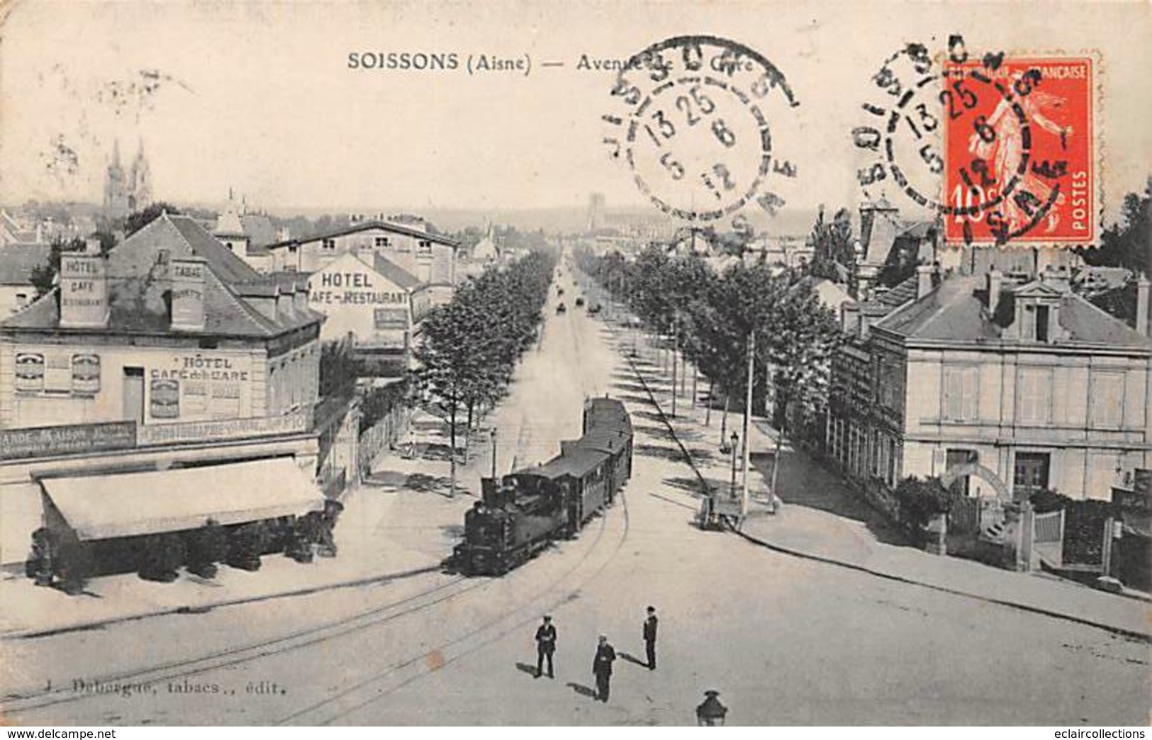 Soissons    02      Avenue De La Gare . Tramway      (voir Scan) - Soissons