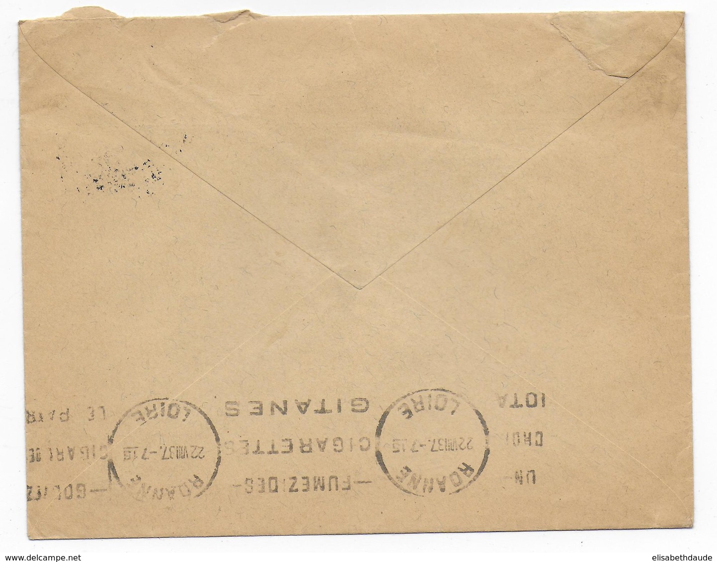 TCHECOSLOVAQUIE - 1937 - ENVELOPPE De TEPLITZ => ROANNE - Lettres & Documents