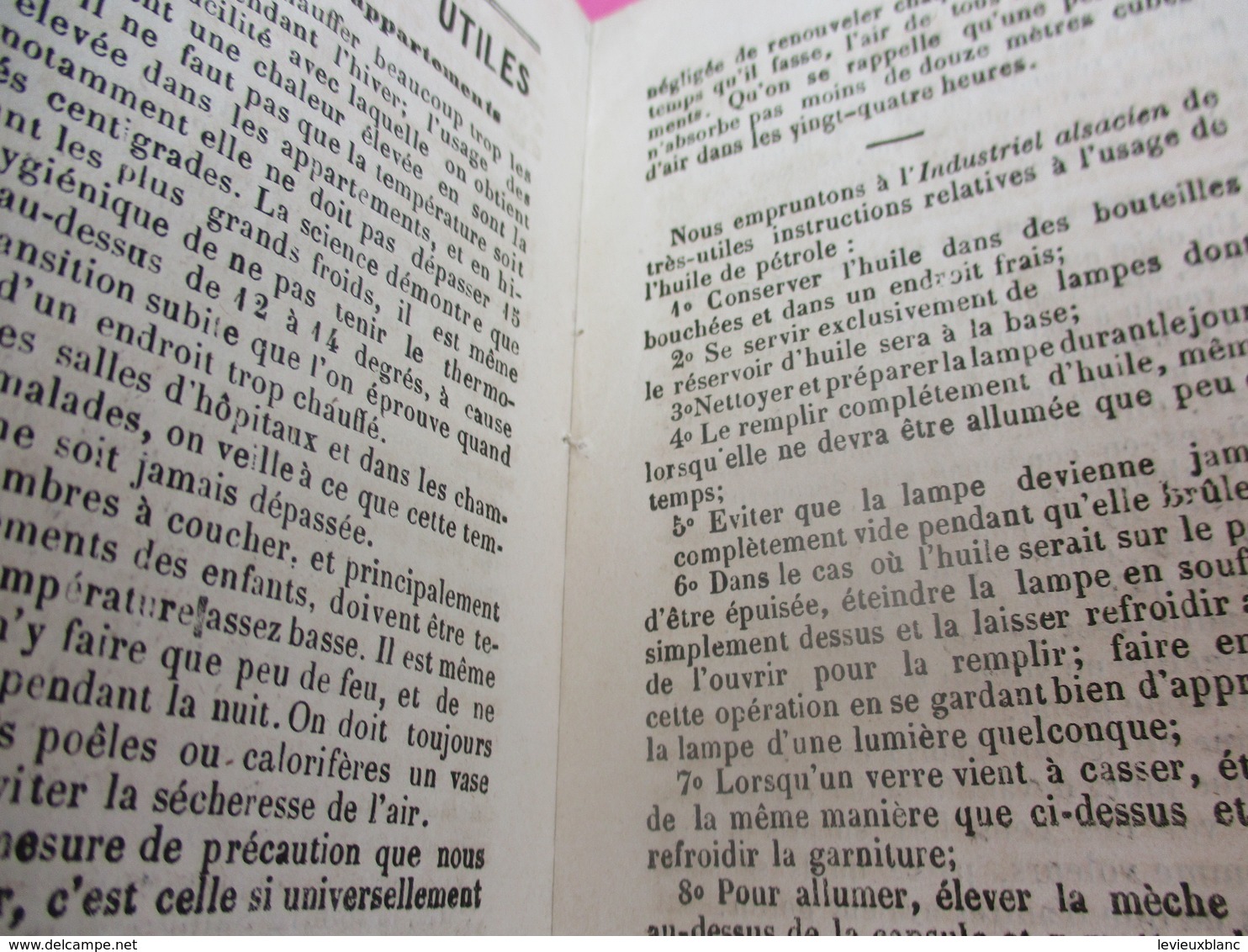 Santé & Hygiéne / Calendrier Des Familles/  Librairie Louis  Janet / Paris/ 1869      CAL406 - Petit Format : ...-1900