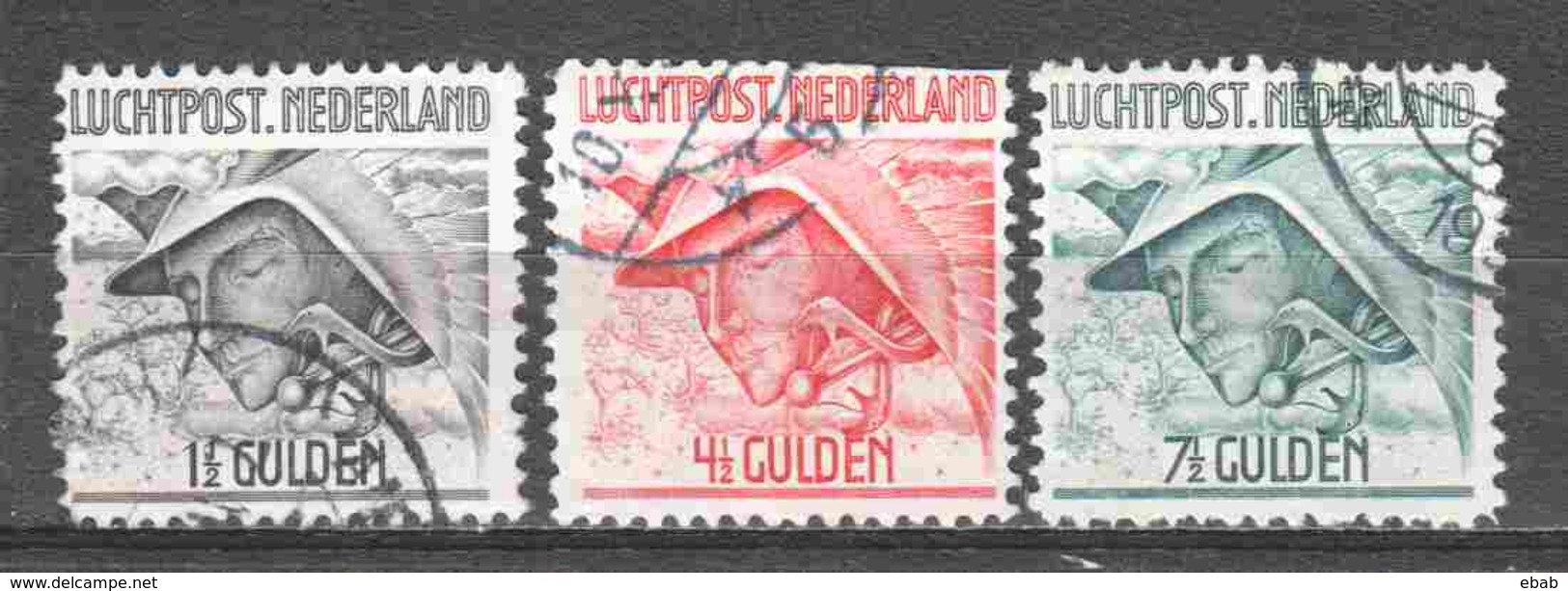 Netherlands1929 Airmail LP6-8 Canceled - Luftpost