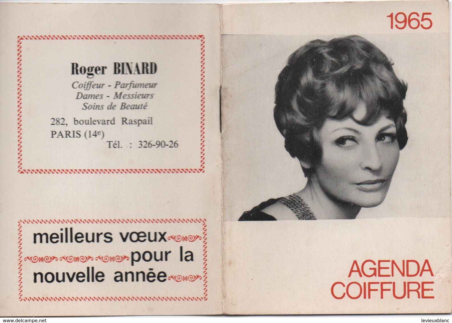 Santé & Hygiéne / Agenda De Poche/ Coiffure/ Roger BINARD/ Paris/ Lang/1965                           CAL407 - Petit Format : 1961-70