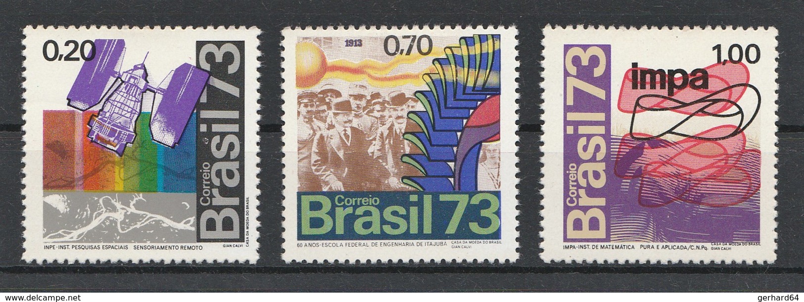 BRESIL 1973 - Yvert N° 1038 à 1040* - Série Complète - Nuovi