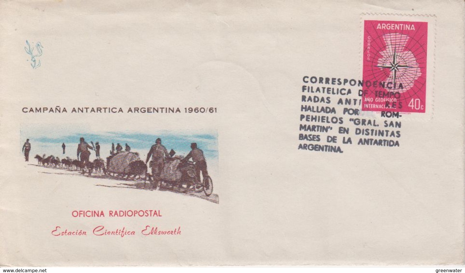 Argentina 1963 Cover For Shipping By Ship Gral. San Martin (+letter) (40494) - Polar Ships & Icebreakers