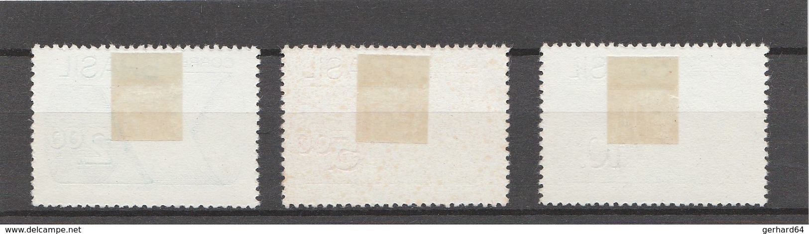 BRESIL 1974 - Yvert N° 1128 à 1130* - Série Complète - Unused Stamps